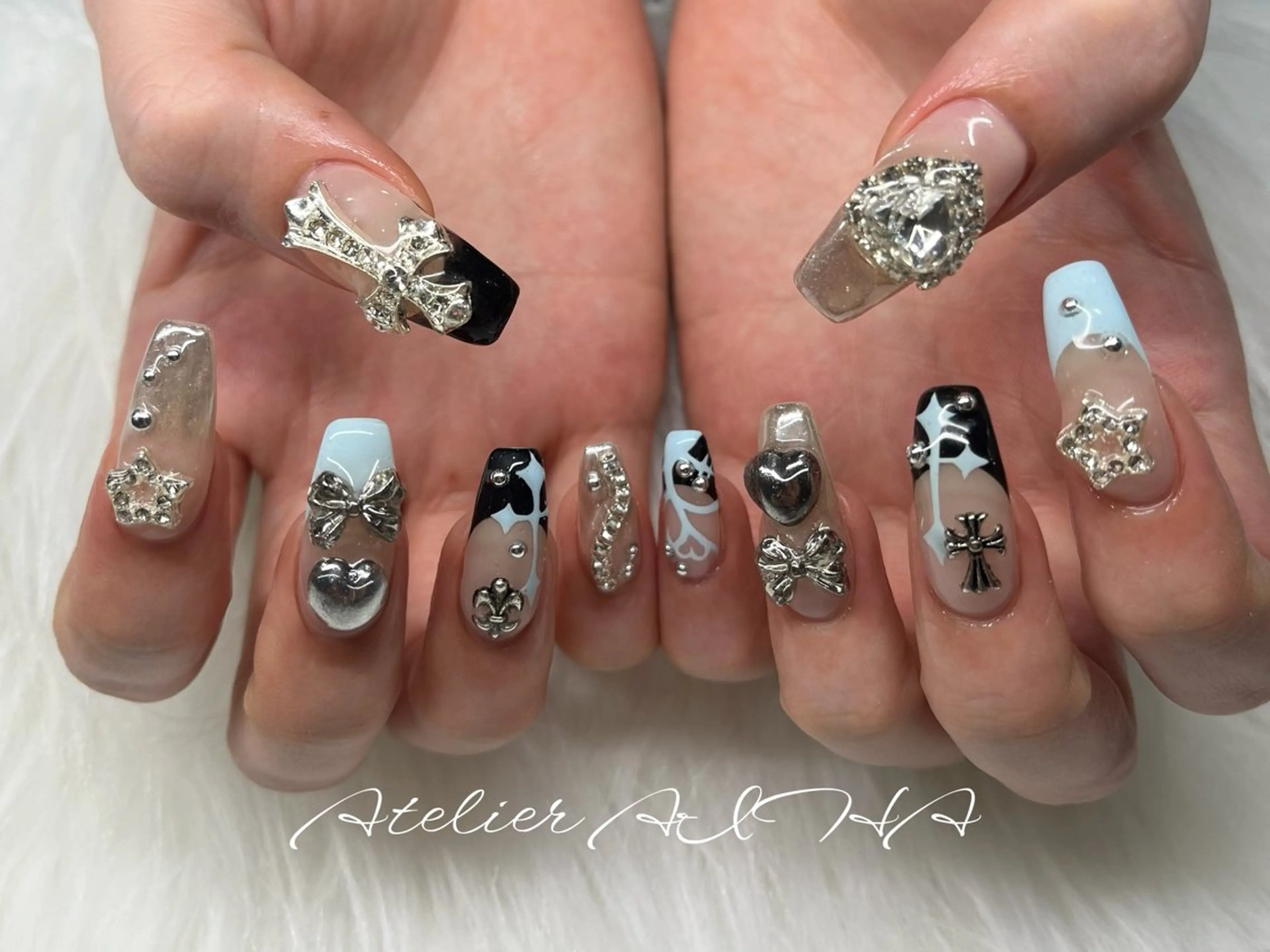 セミロング ハンドネイル アトリエAIHA★ フィルイン推奨サロンのネイルデザイン