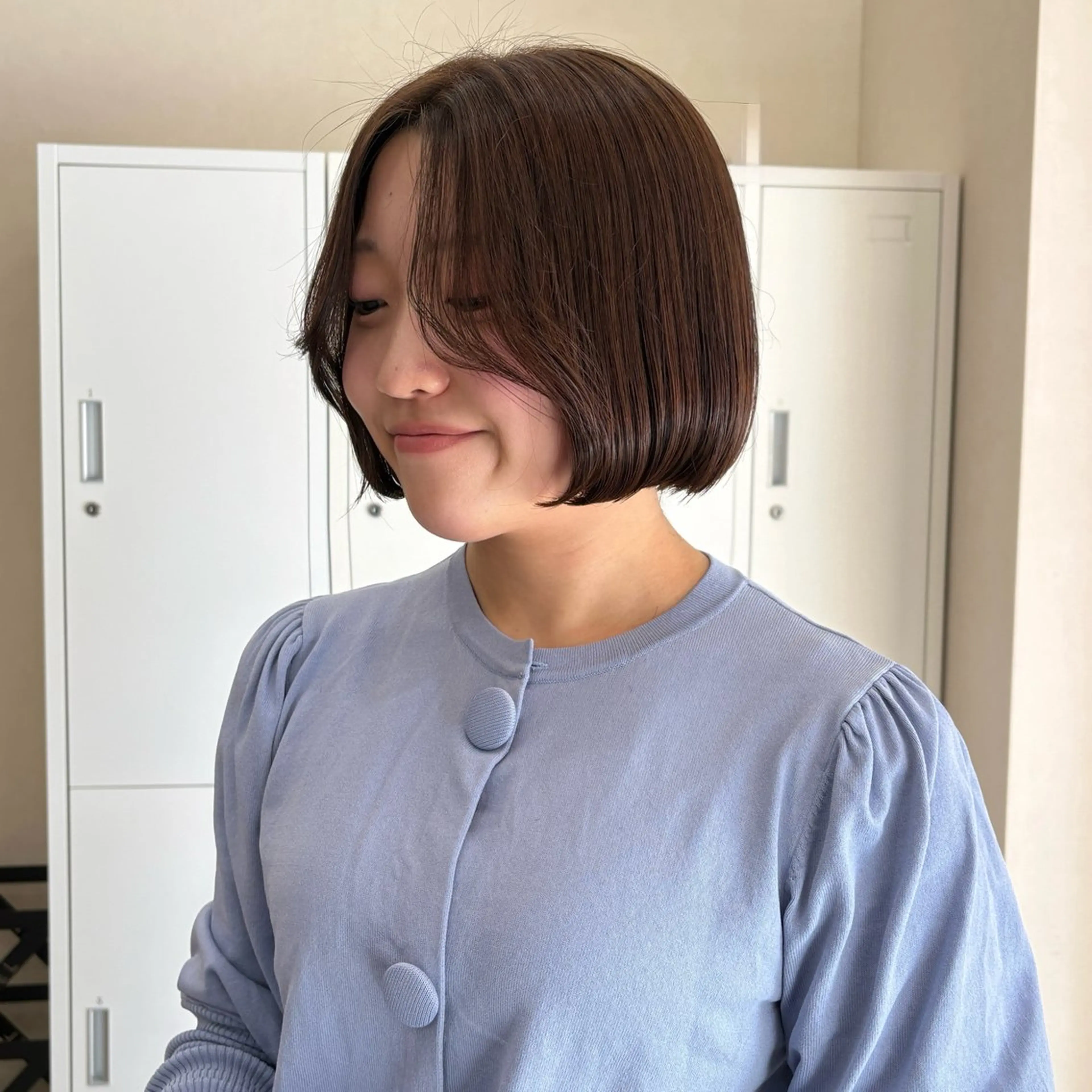 ショート カット ヘアカラー トリートメント MIDORI🎀 透明感/ベージュのヘアスタイル