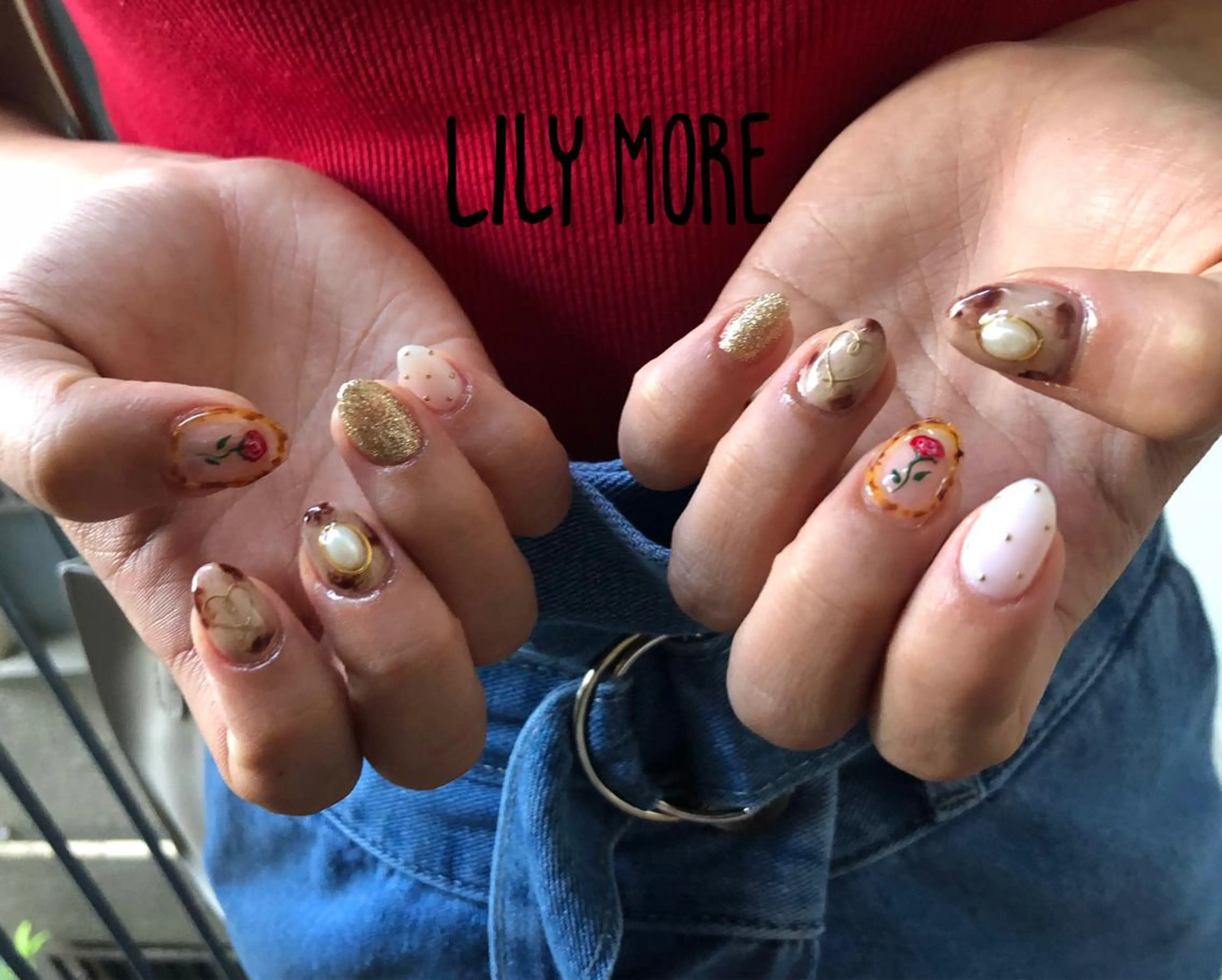 ネイル べっ甲ネイル Lily closetのネイルデザイン