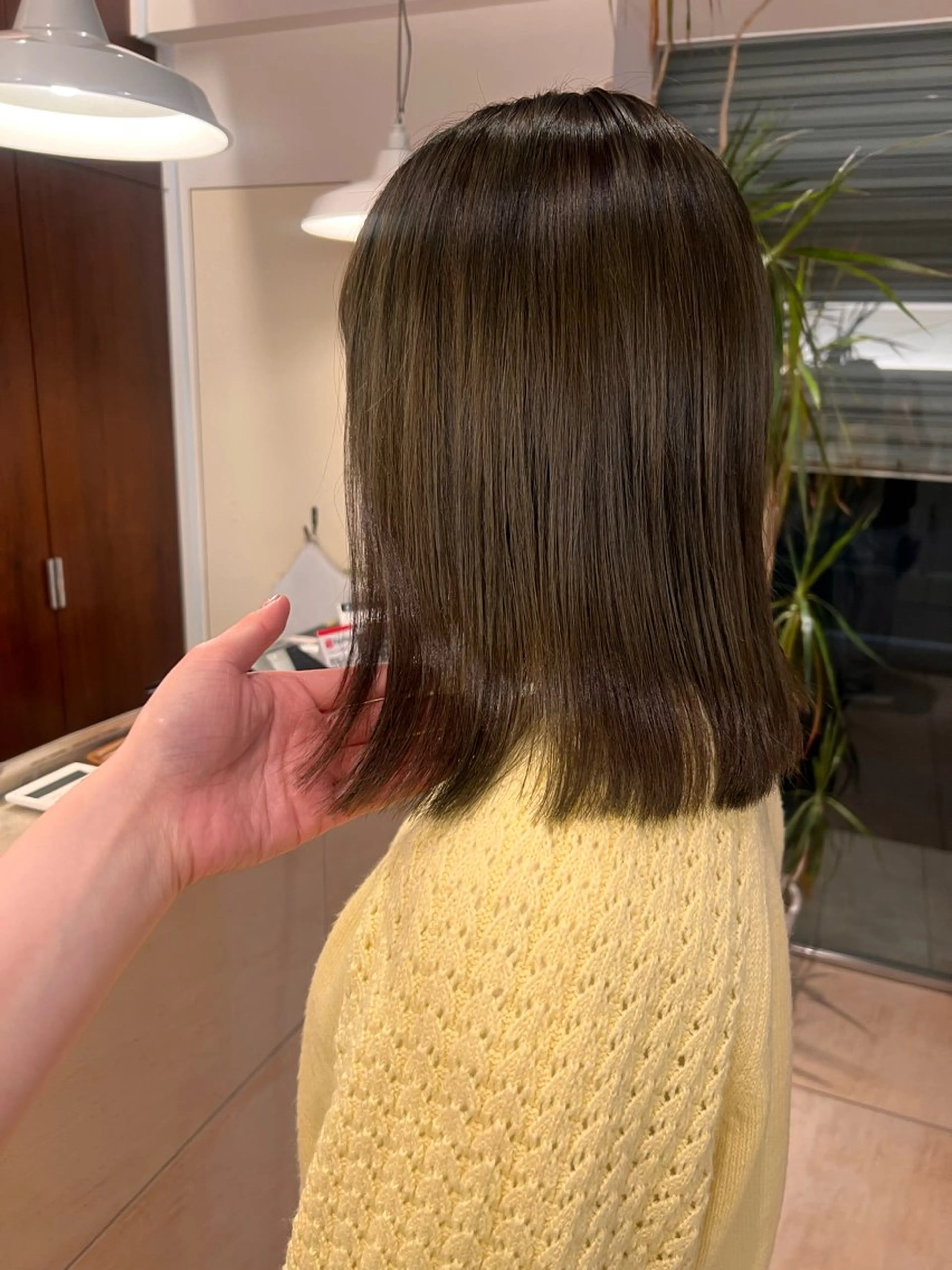 カラー 透明感カラー オリーブカラー リリカ🐈‍⬛メンズ カットモデル/上永谷のヘアスタイル