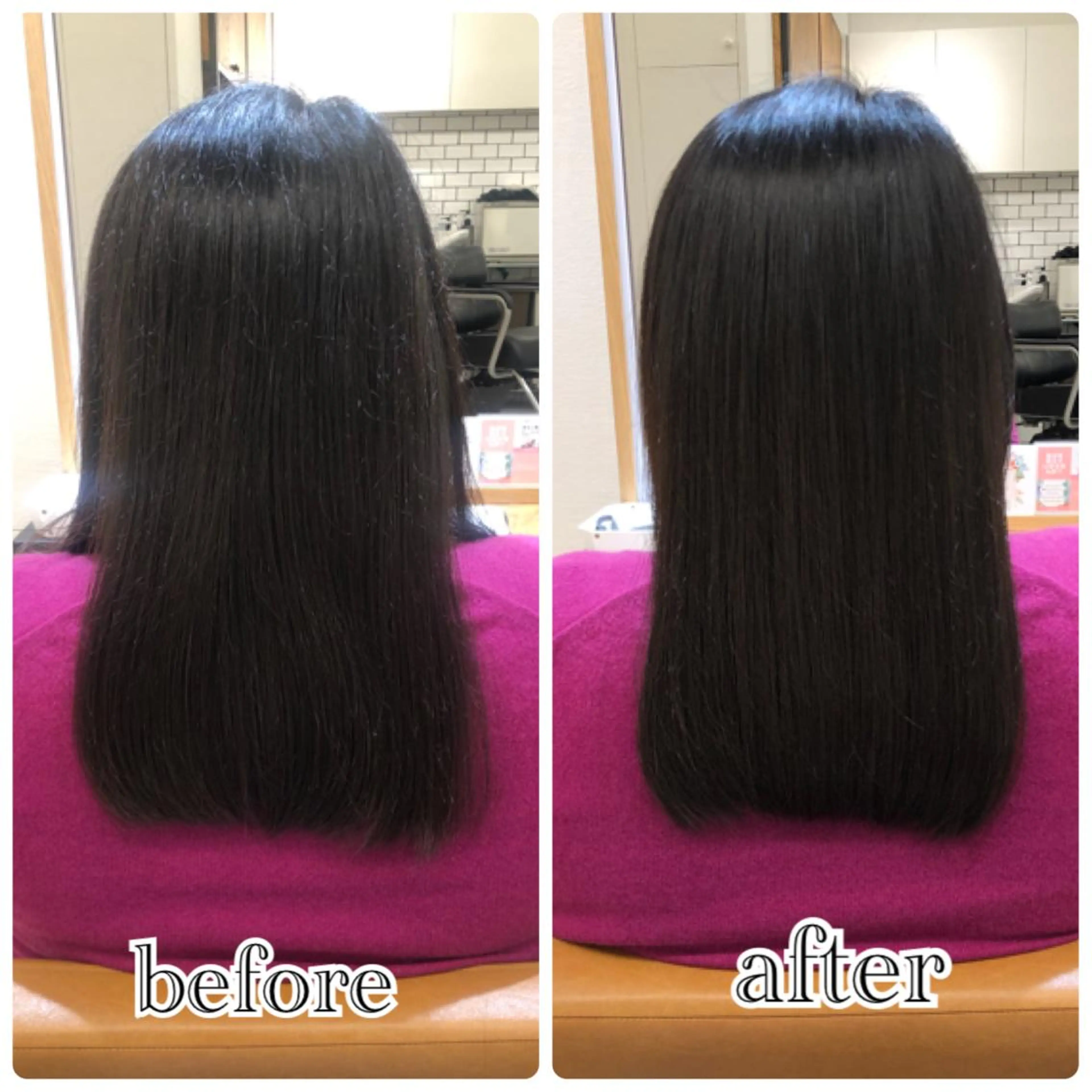 ミディアム 縮毛矯正 トリートメント elements所属・榎 菜摘のヘアスタイル