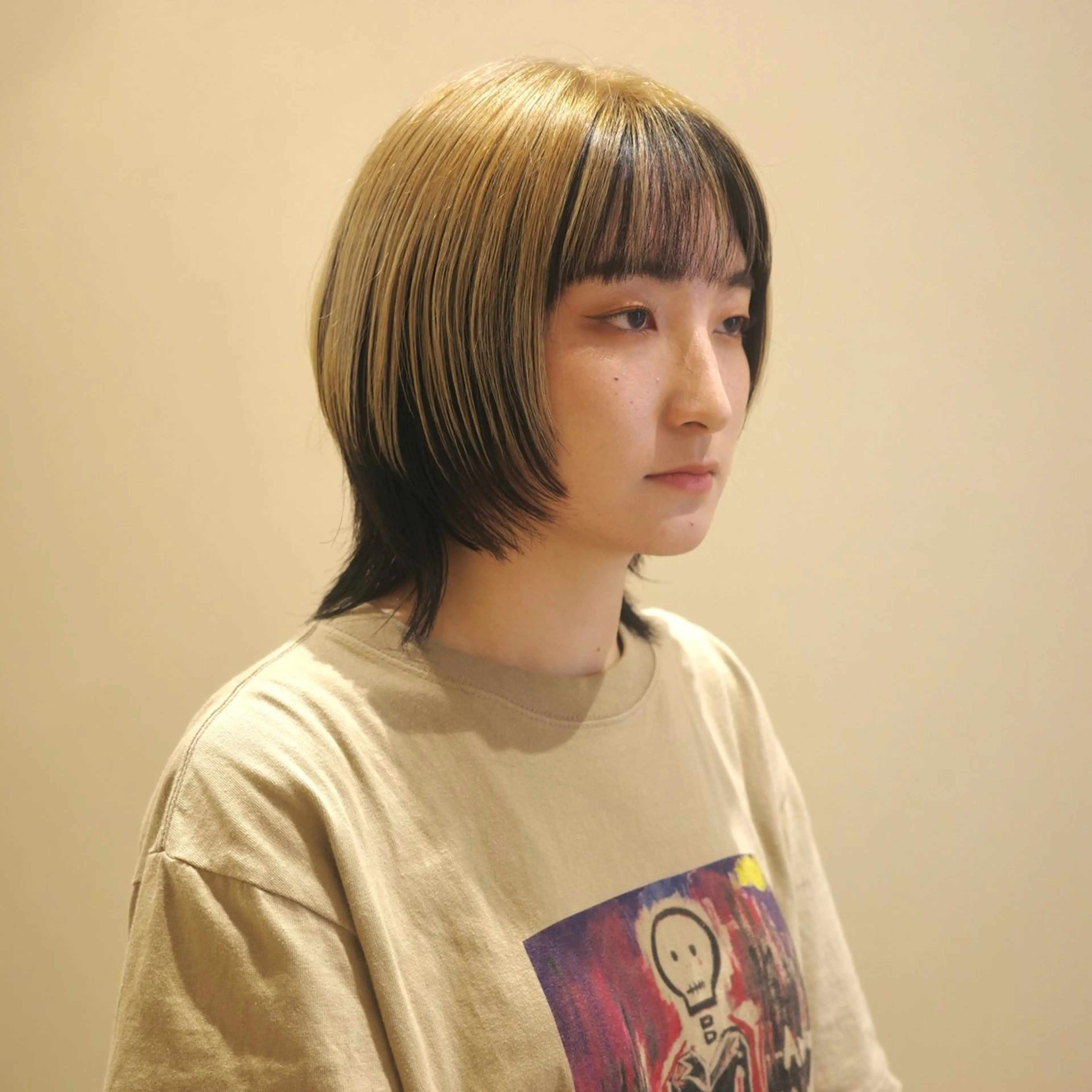 ショート 韓国ヘア/髪質改善/ レイヤー/ブラウンのヘアスタイル