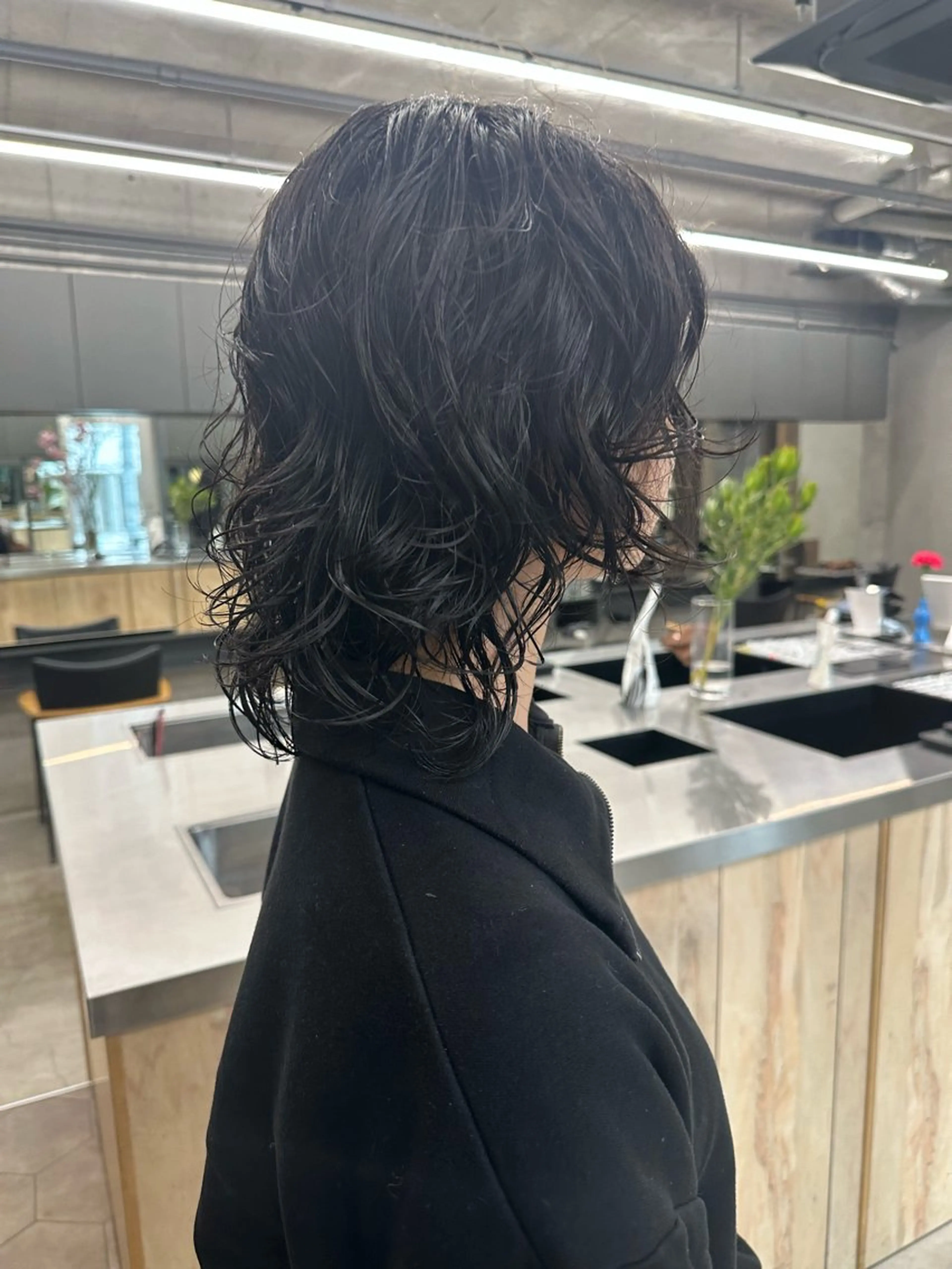 ミディアム パーマ カット パーマ トリートメント お悩み解決パーマ hana🩰のヘアスタイル