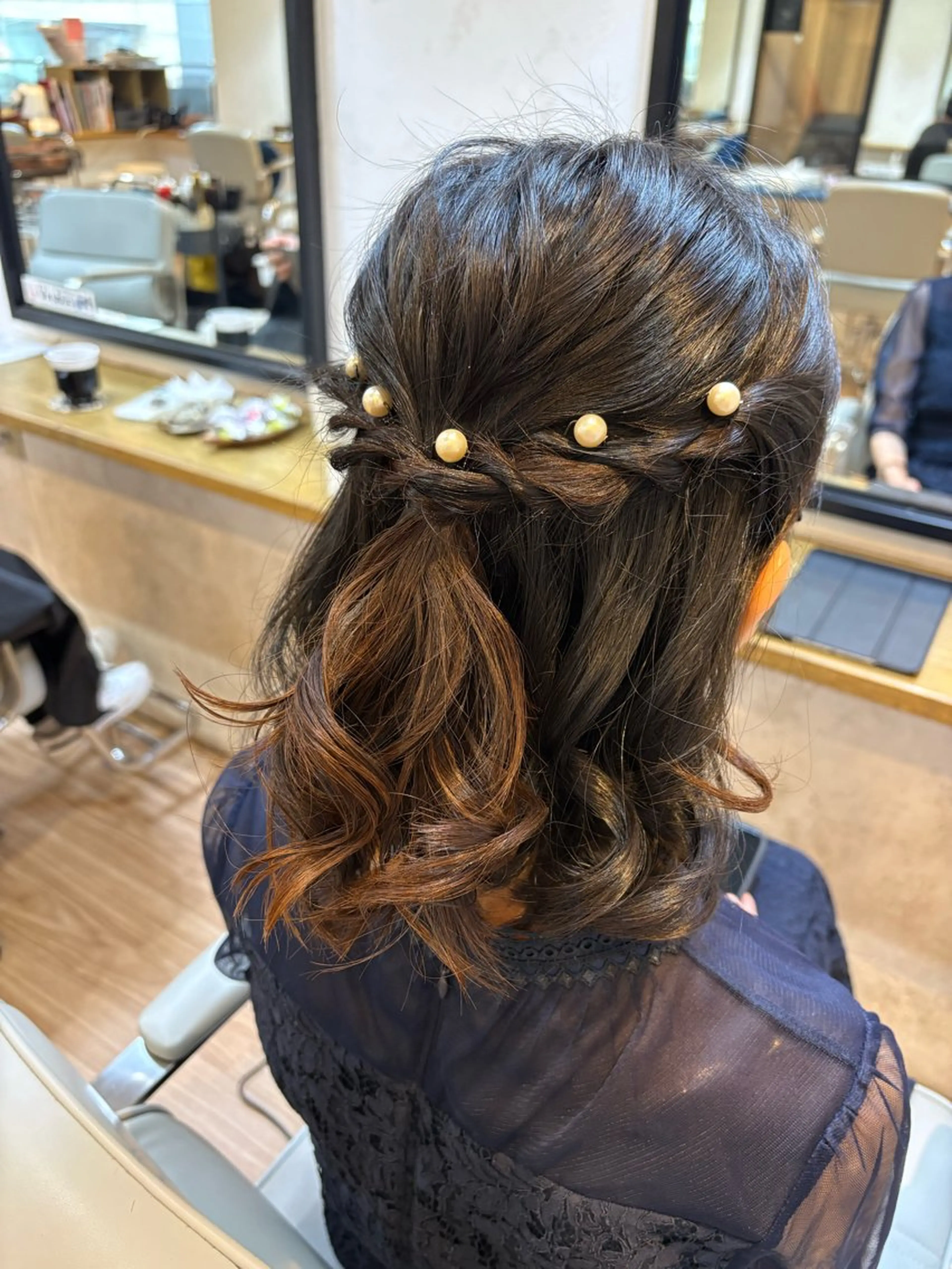 ヘアアレンジ ヘアセット 韓国ヘアー🇰🇷 MIWAのヘアスタイル