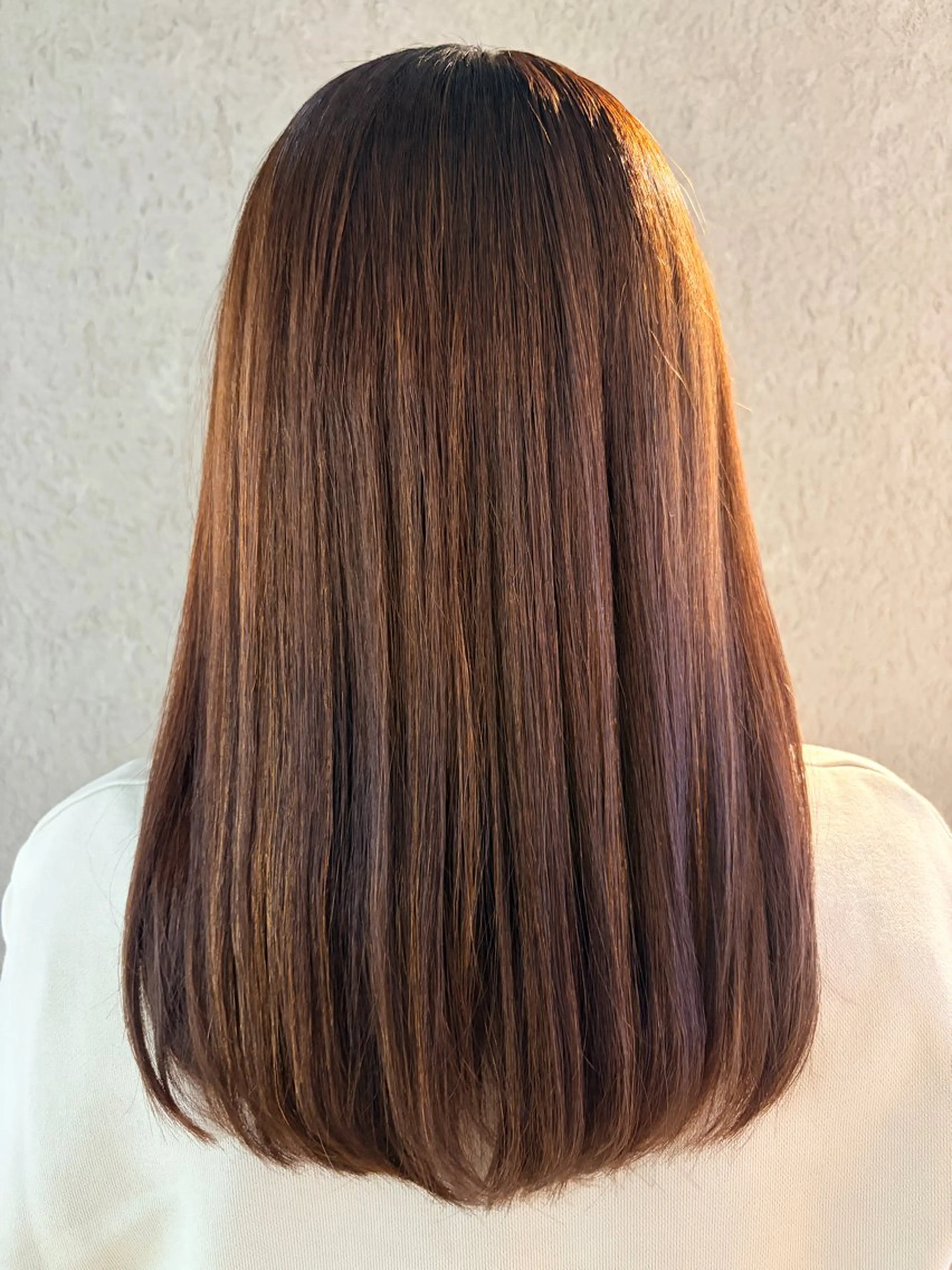 ミディアム ヘアカラー ヘッドスパ ヘアセット Heart box 仲嶺　瑠輝のヘアスタイル