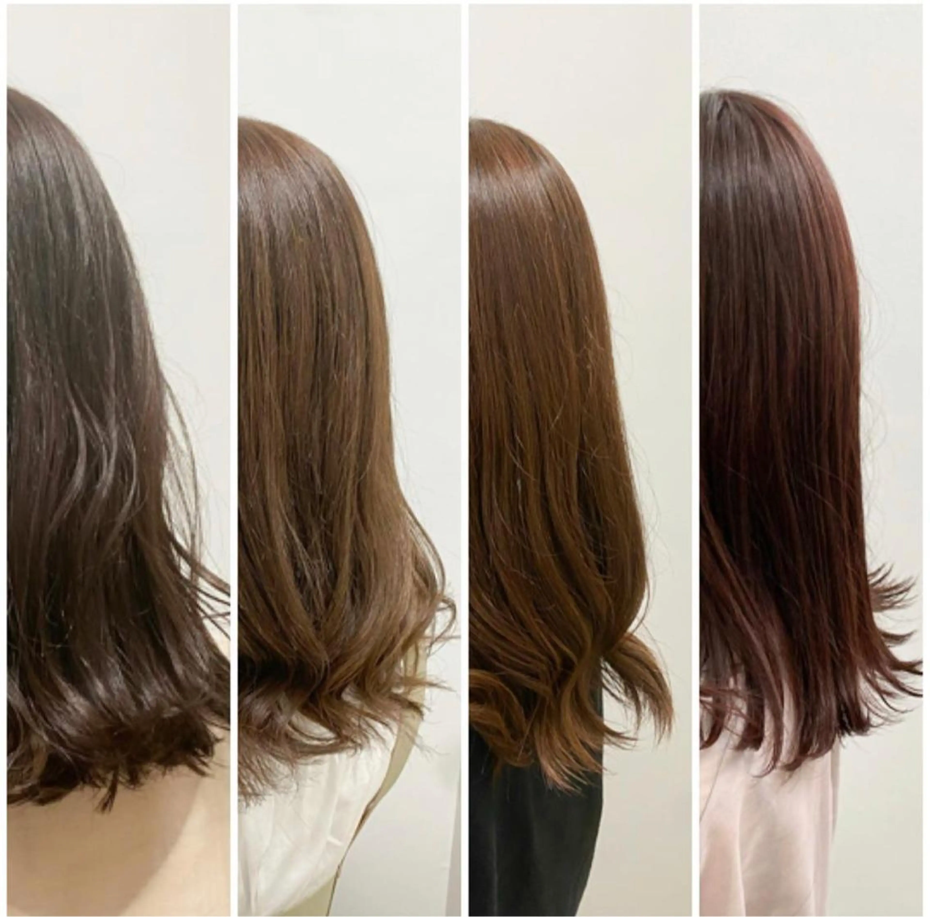 ミディアム カラー パーマ ヘアアレンジ ネイル マツエク・マツパ 韓国風ベージュ🤎 赤みなし🌿横浜🤎のヘアスタイル