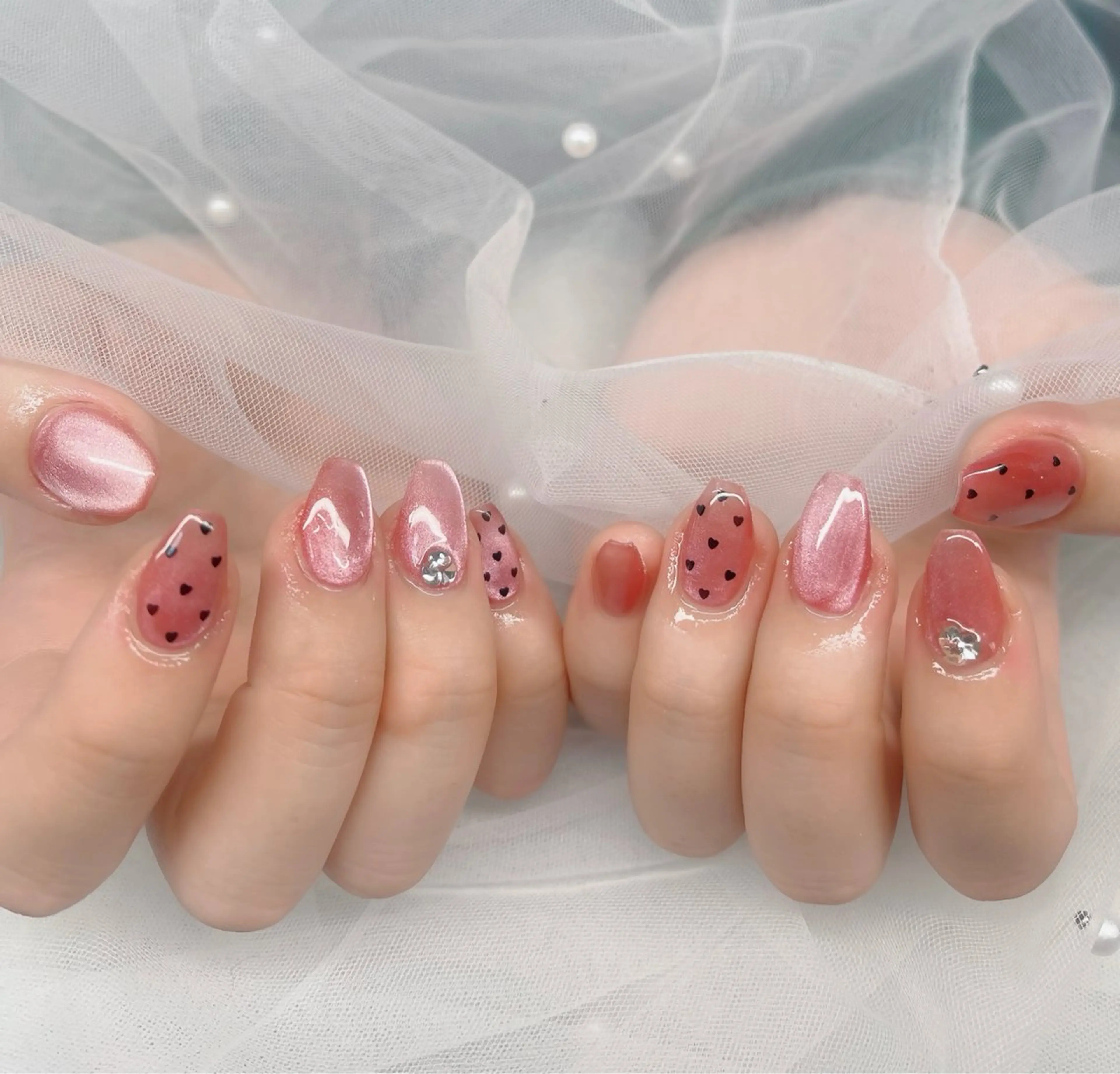 ネイル ハイネイル 自宅サロンのネイルデザイン