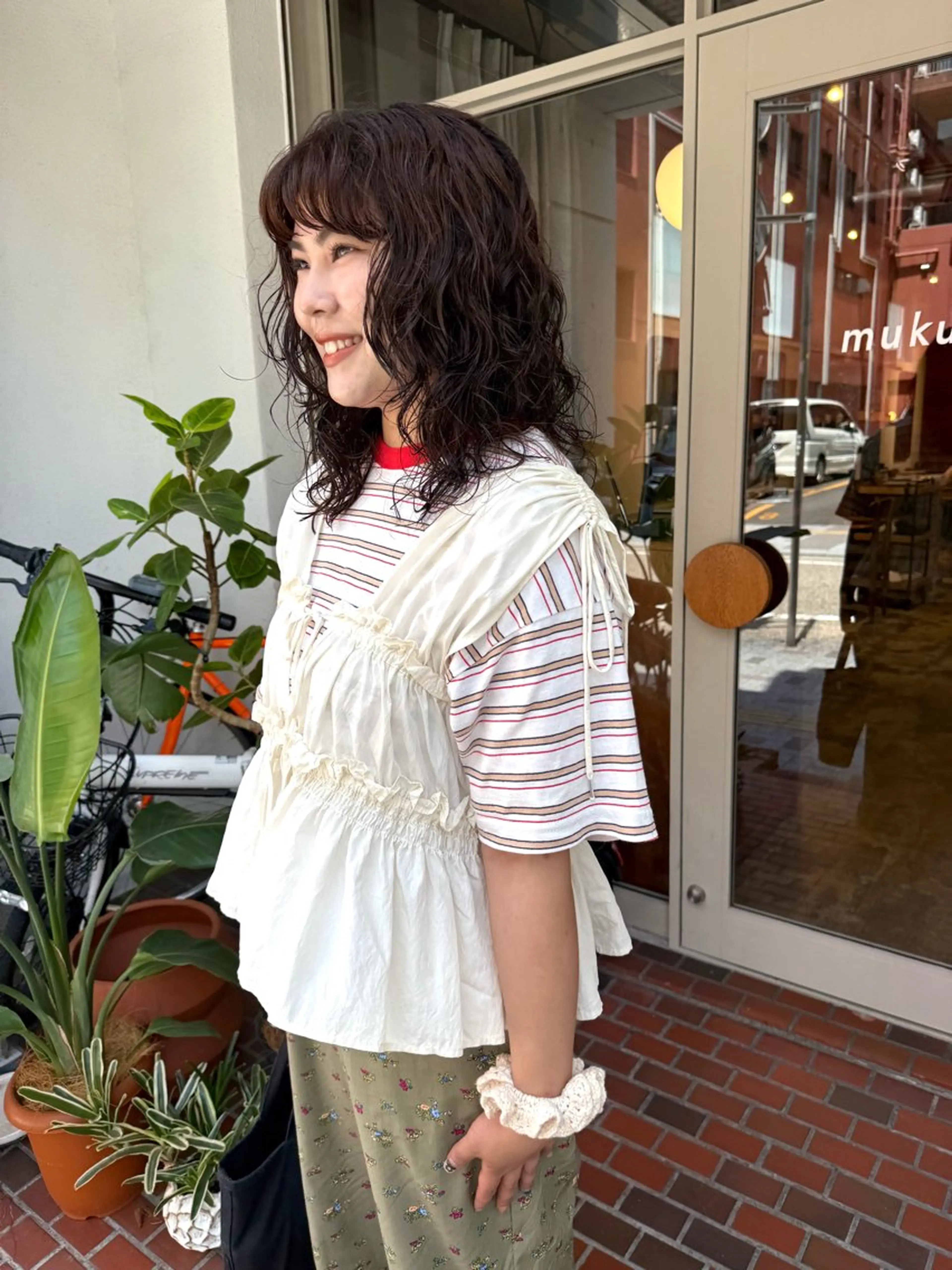 ミディアム レイヤーカット muku所属・ショート/パーマ /muku サリのヘアスタイル