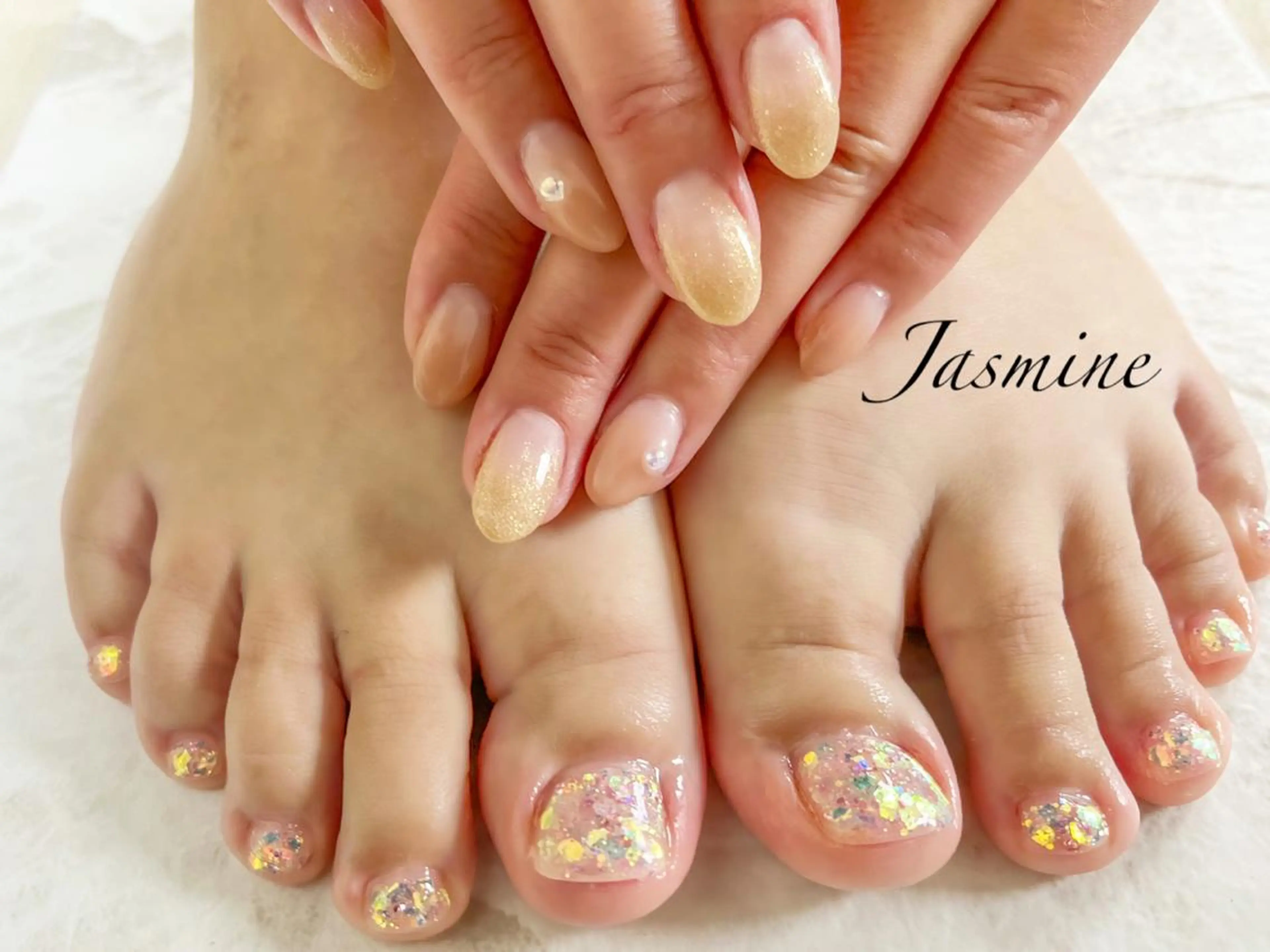 ネイル フットネイル Jasmine 林のネイルデザイン