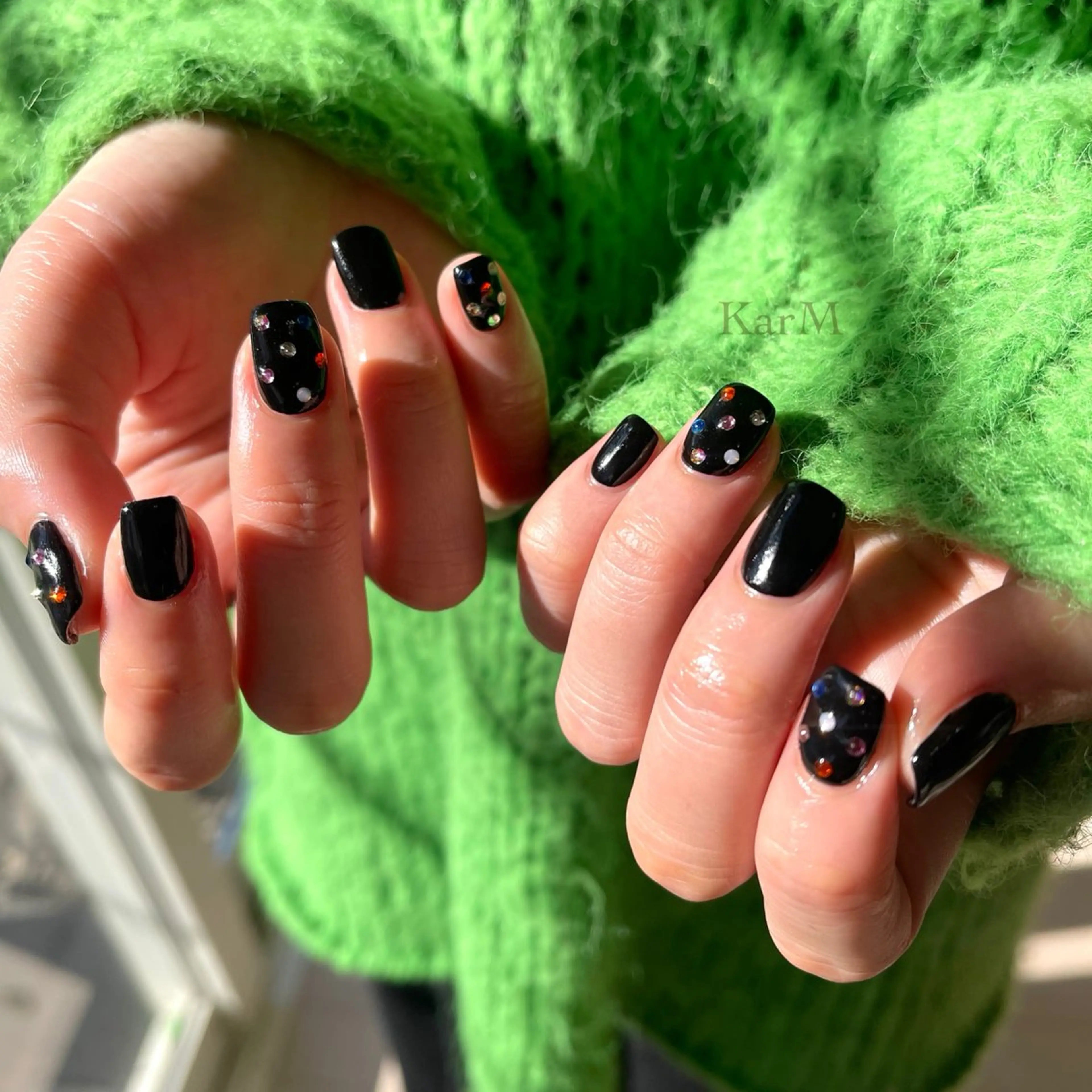 ネイル オーロラネイル チークネイル フラッシュネイル フレンチネイル グラデーション ハンドネイル ogino karinのネイルデザイン