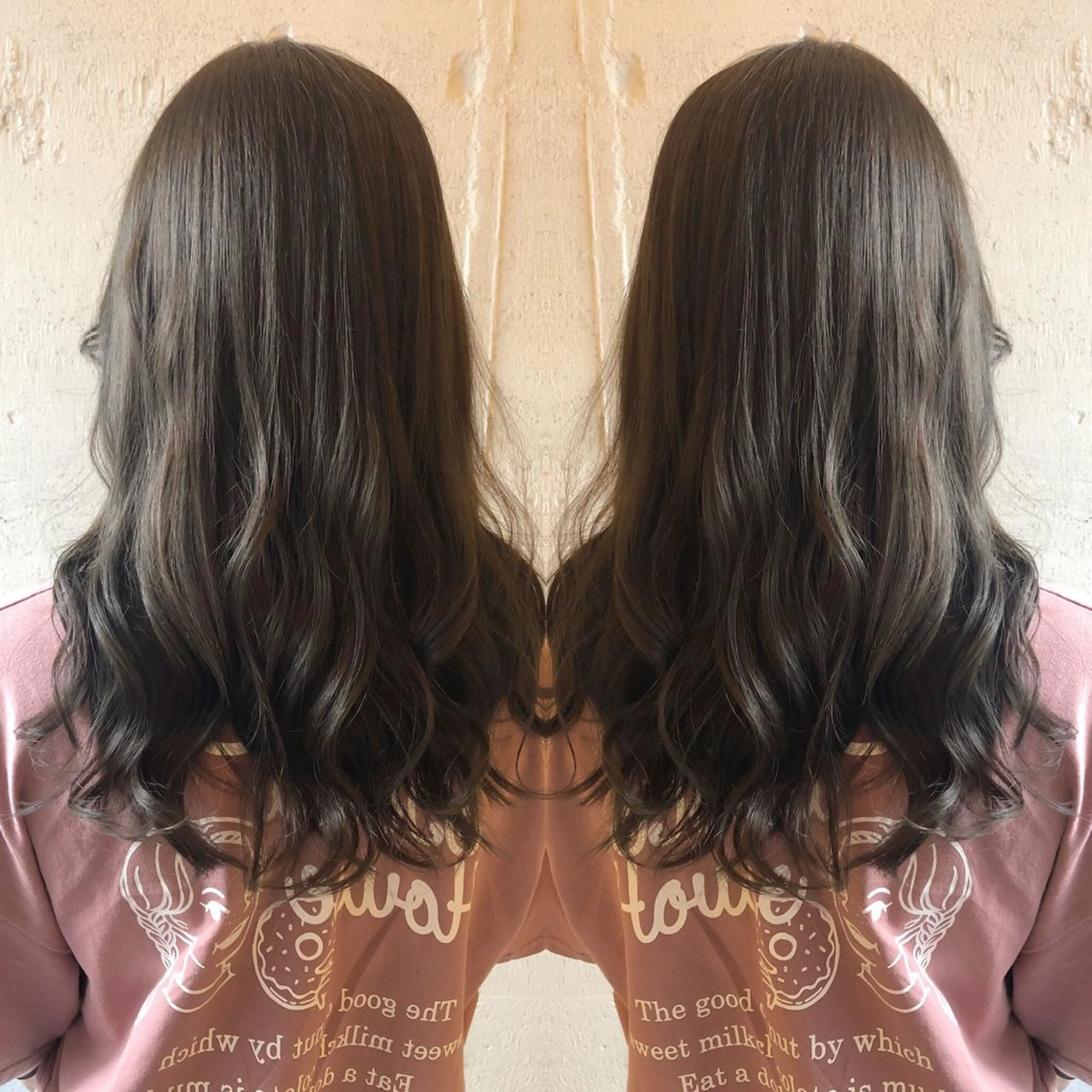 ロング カット ヘアカラー トリートメント あらき ちさとのヘアスタイル