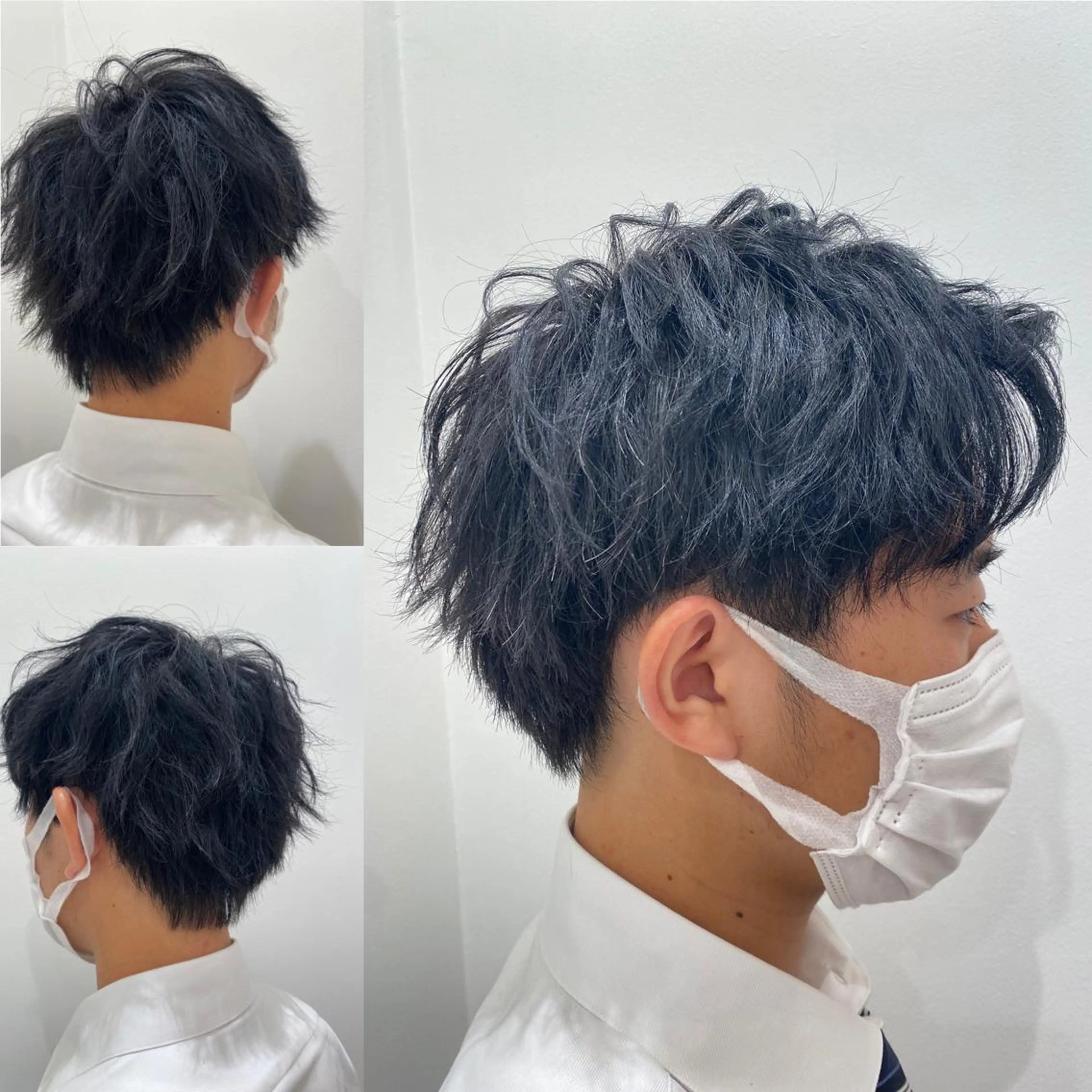 メンズ 白髪ぼかしデザイン ハイライト/宮本純登のヘアスタイル