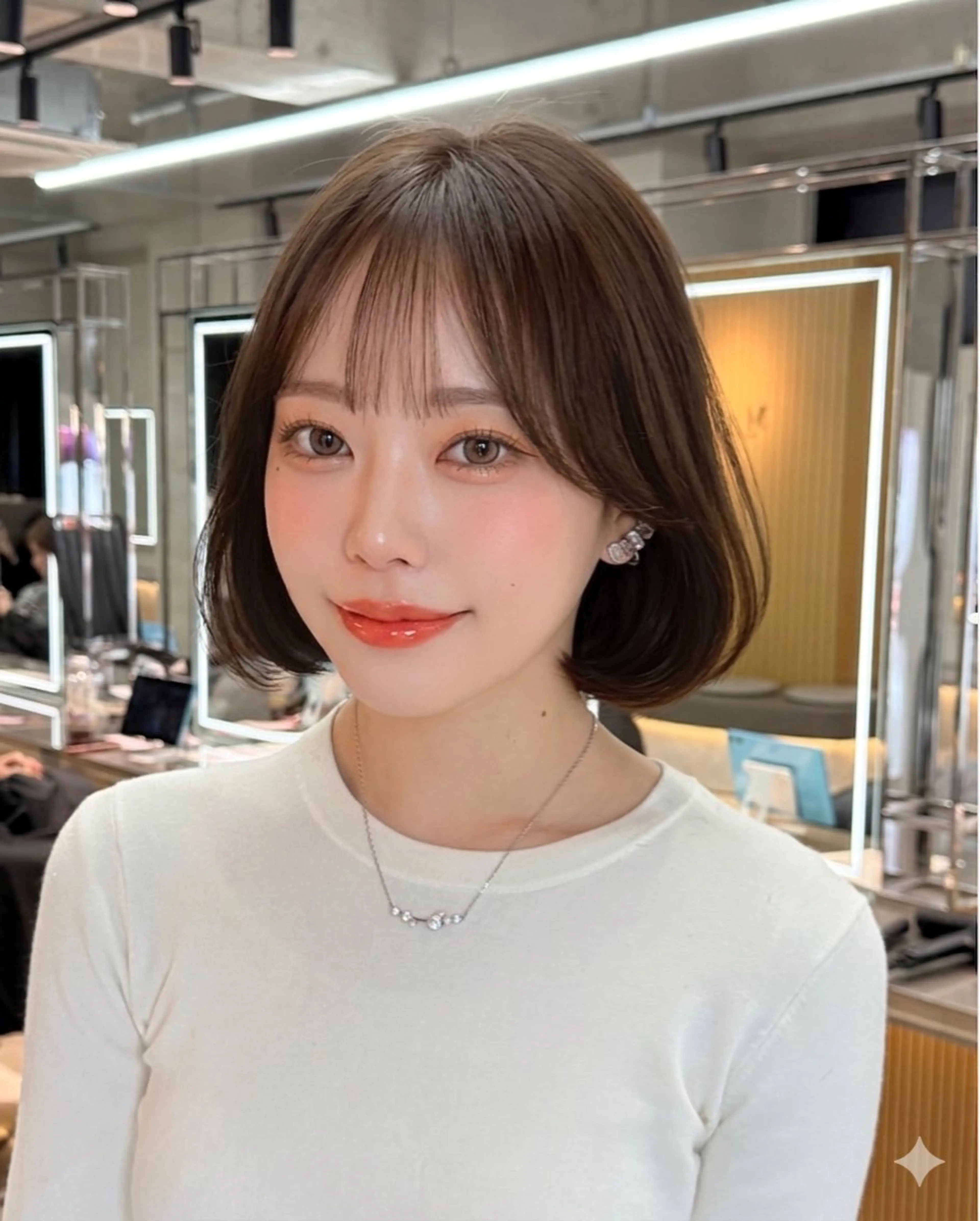 ショート カラー 木元 瑛✂︎ボブのヘアスタイル
