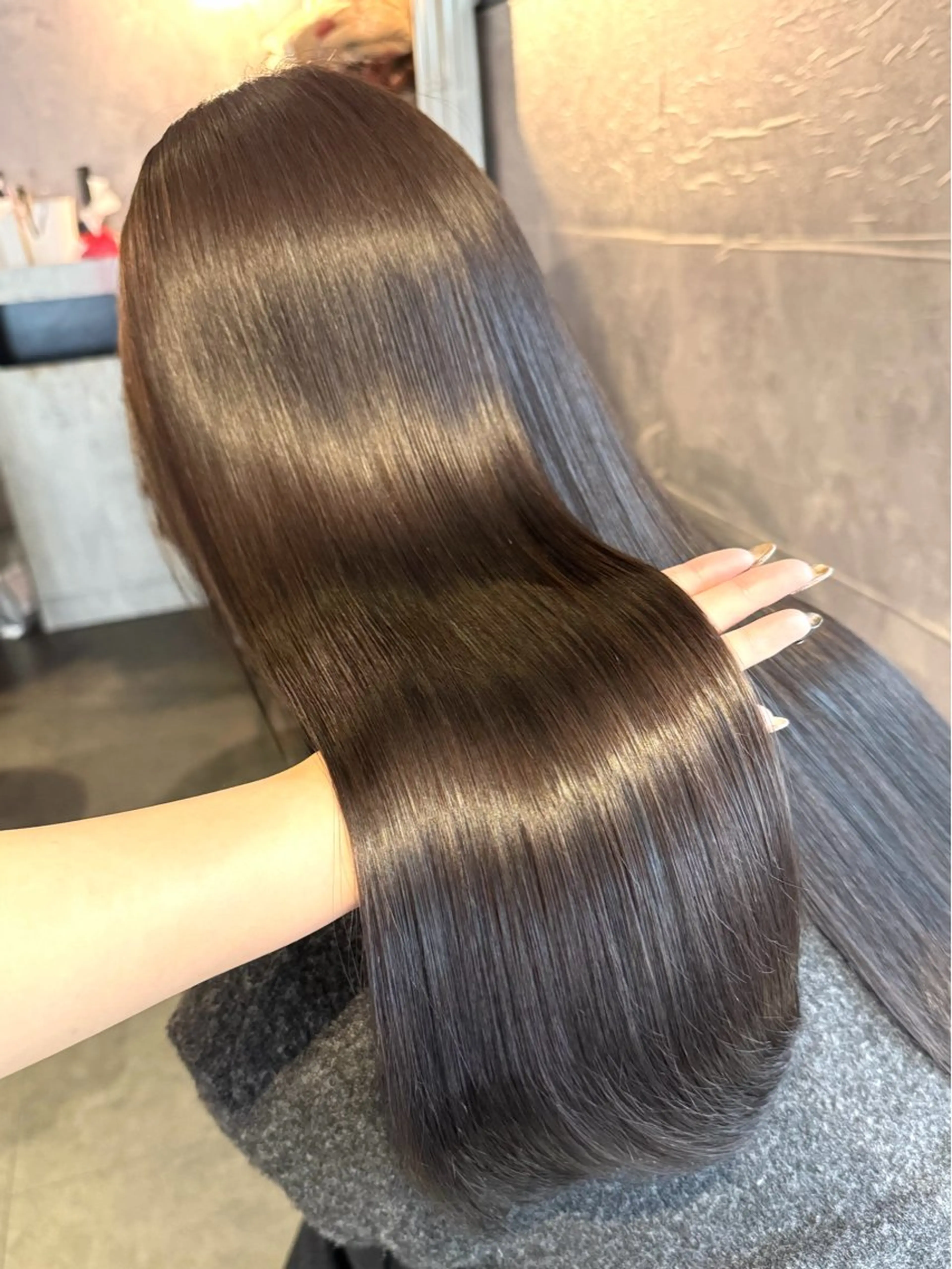 ロング カラー ヘアカラー トリートメント 🩶鈴木茉奈🩶艶髪 /透明感/暖色カラーのヘアスタイル