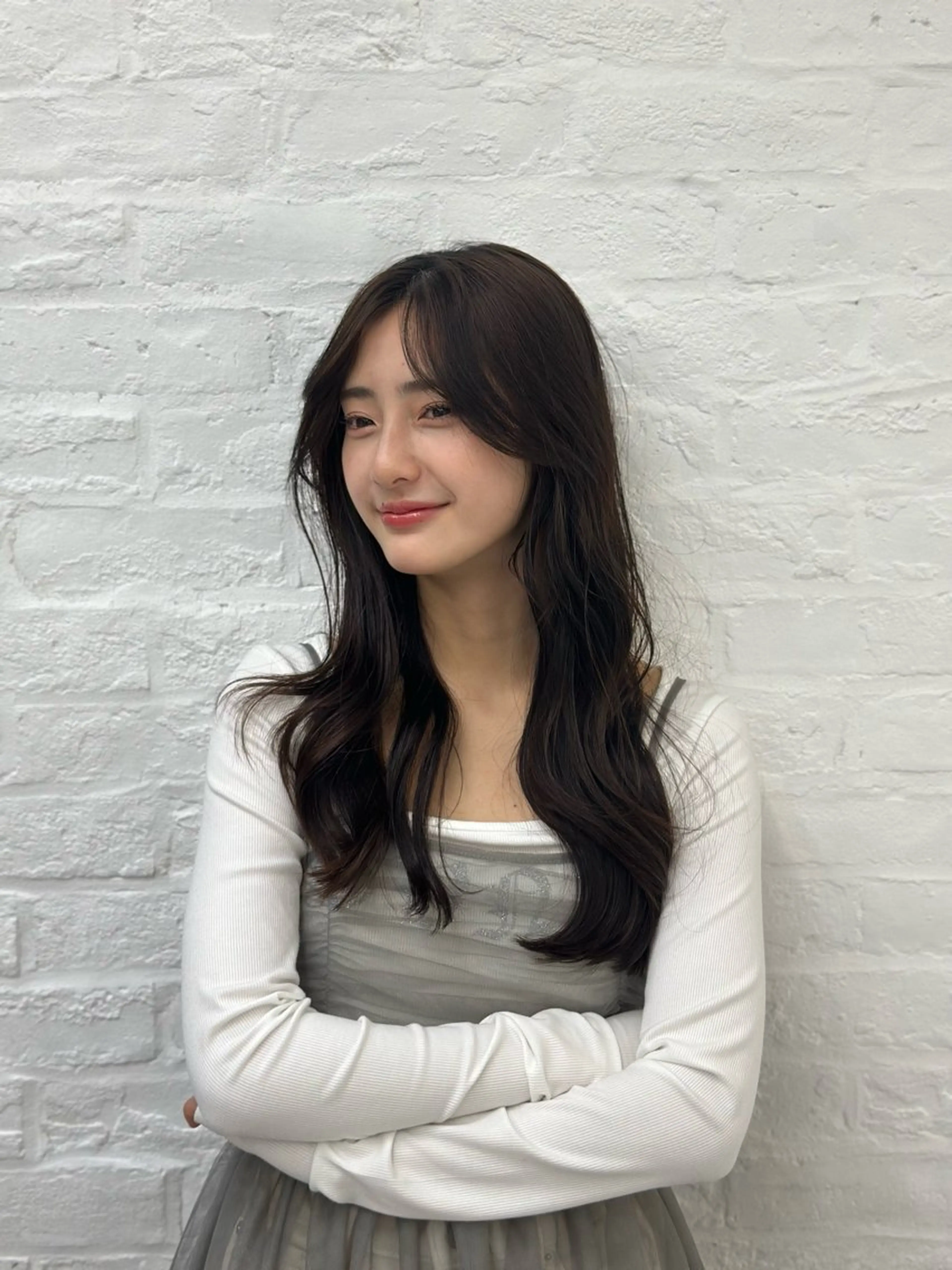 セミロング カット ヘアカラー トリートメント ヘッドスパ ヘアセット 前髪顔まわりカット 🌈中村海聖のヘアスタイル