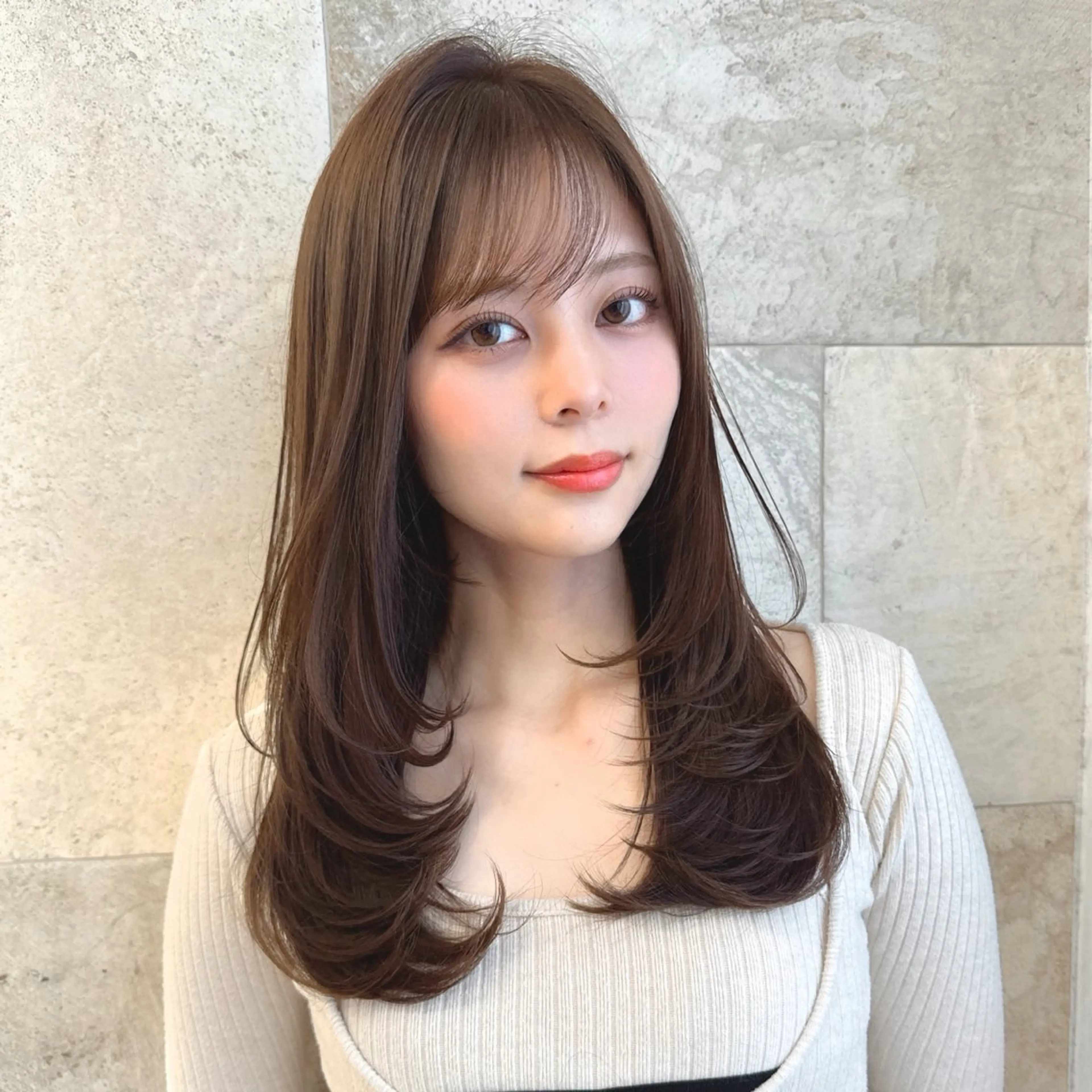 ロング カラー カット ヘアカラー トリートメント レイヤー|縮毛矯正 |韓国ボブ|岡田洸太のヘアスタイル