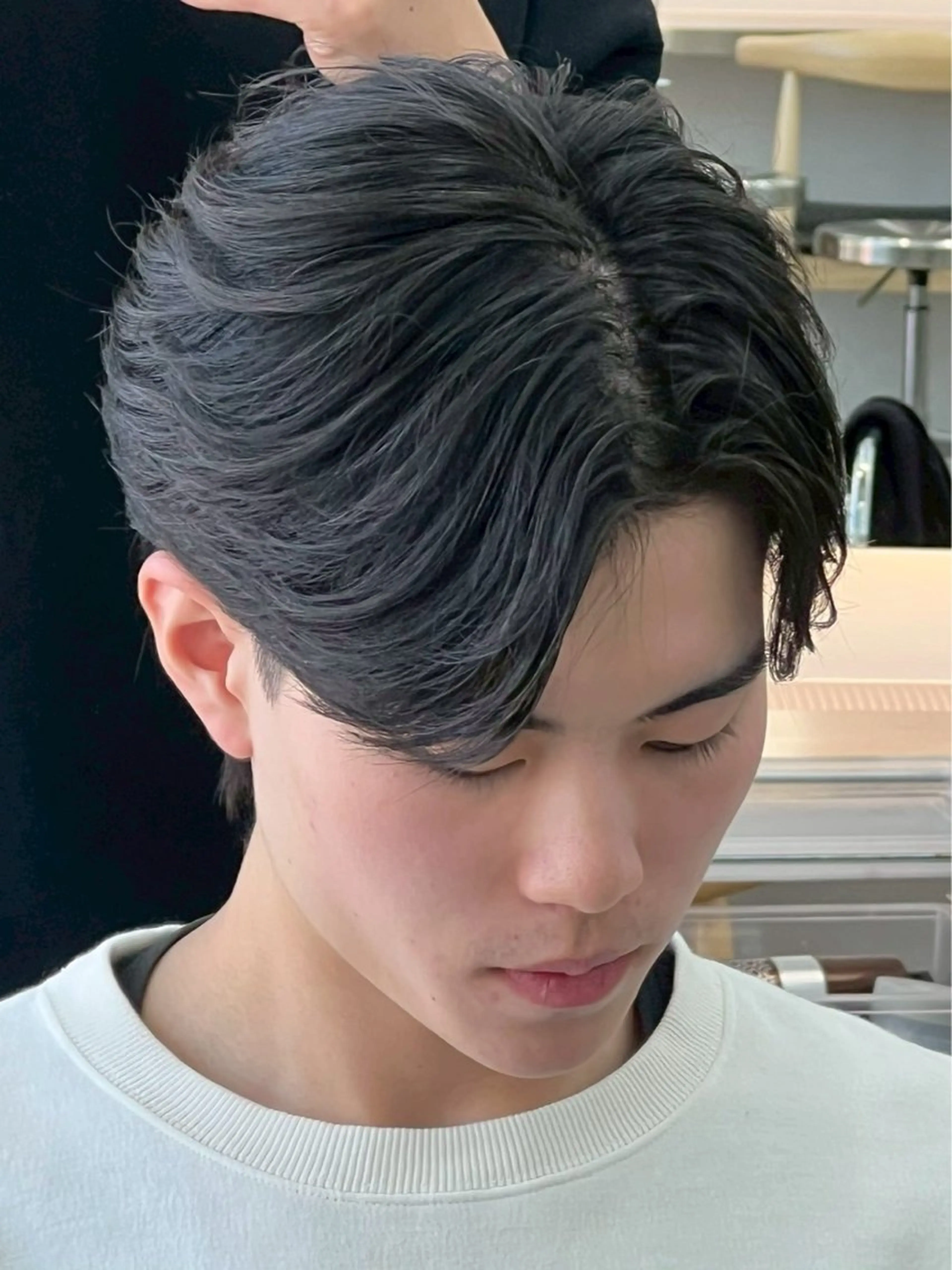 パーマ メンズ フェザーパーマ メンズパーマ パーマ メンズパーマ特化 sayoのヘアスタイル