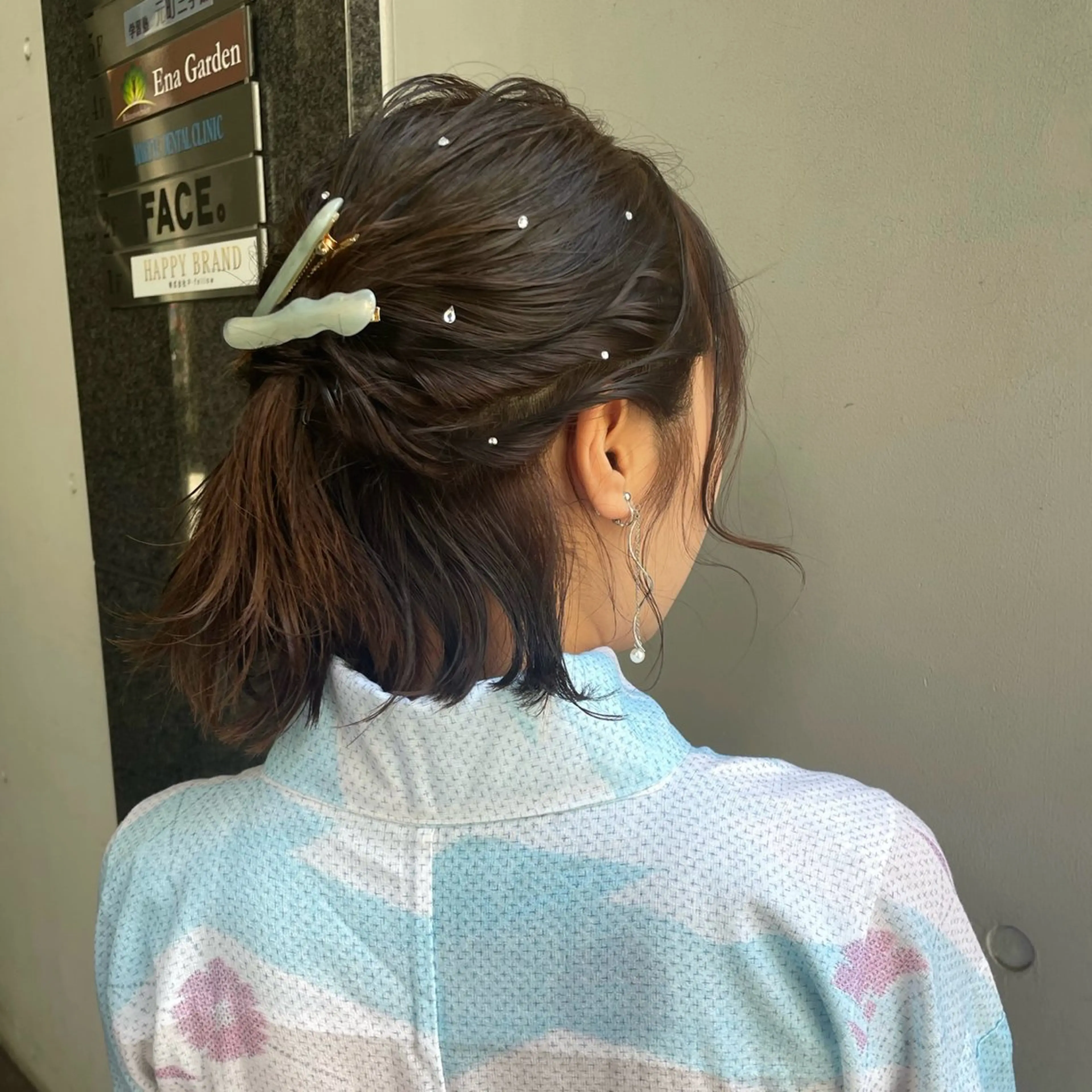 ミディアム ヘアアレンジ 横浜カラー/パーマ/ SAKI💫のヘアスタイル