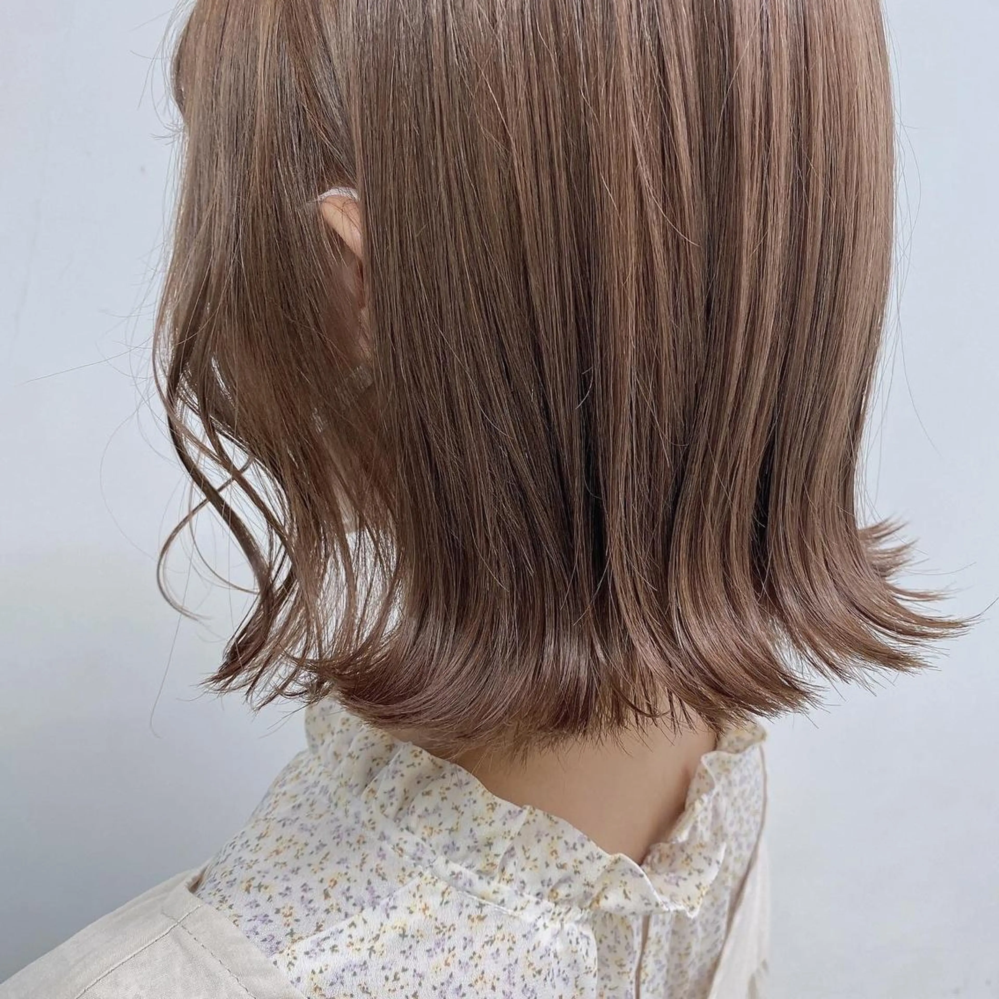 セミロング カラー ダブルカラー ヘアカラー トリートメント ヘッドスパ ヘアセット 🥞ベージュ系カラー 【すずきりほ】🥞のヘアスタイル