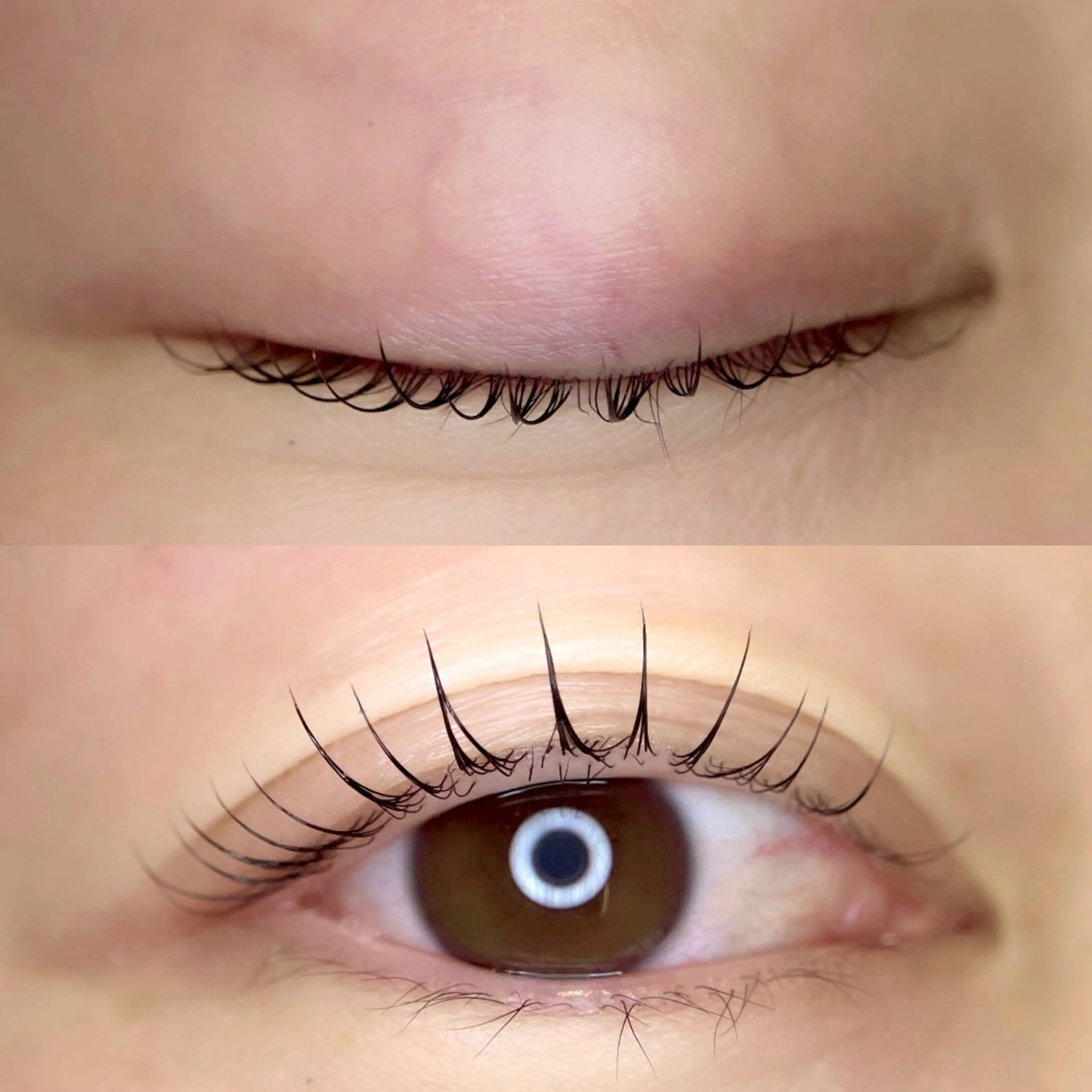 マツエク・マツパ ナチュラル パリジェンヌラッシュリフト まつげパーマ 一重×まつ毛パーマ 表参道eyelist KONOMIのマツエク・マツパデザイン