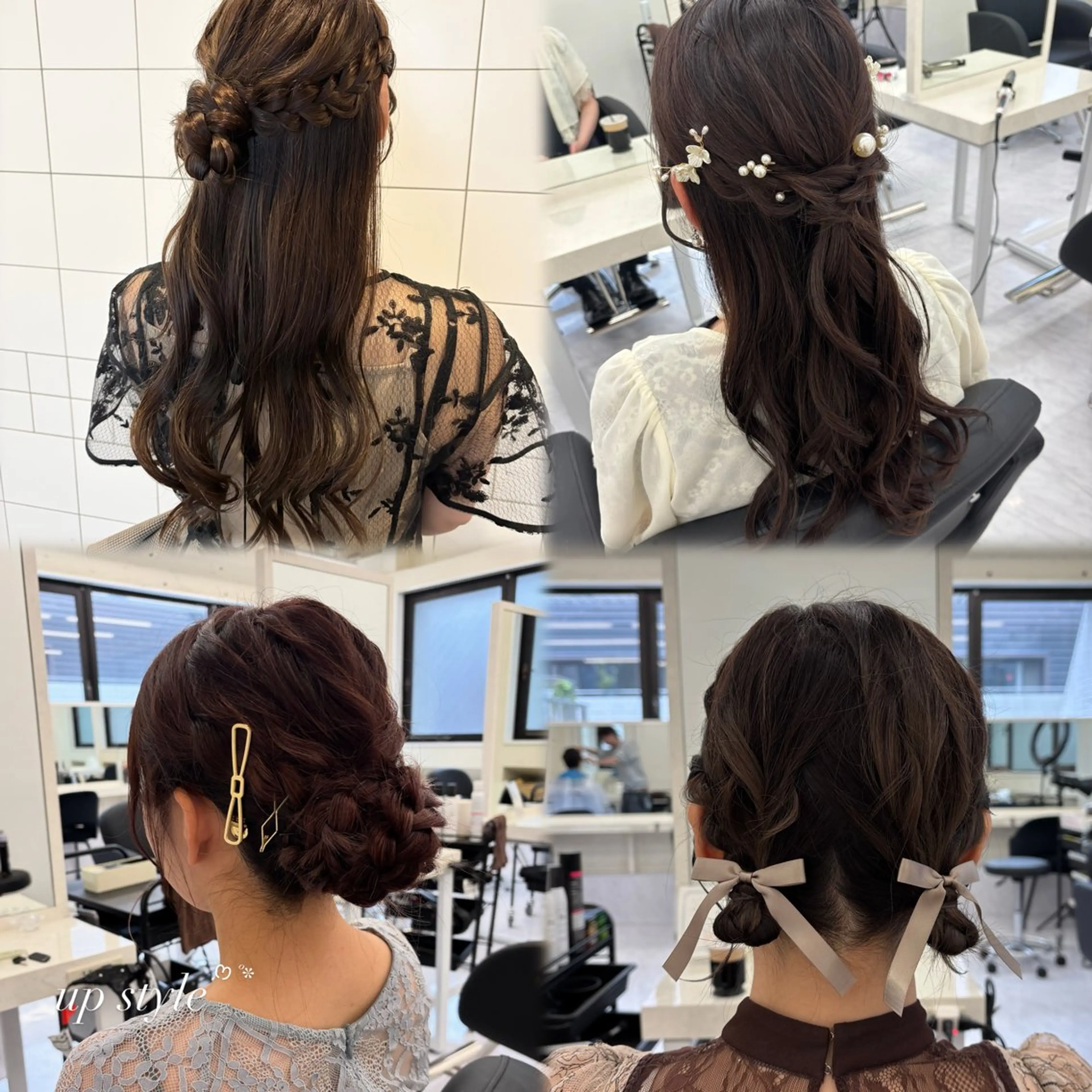 ヘアアレンジ⋆⸜🎀⸝⋆♡結婚式お呼ばれヘアからお出かけ前のセット♡お祭りアレンジも🙆♀️🌷◌˳𓇬の写真