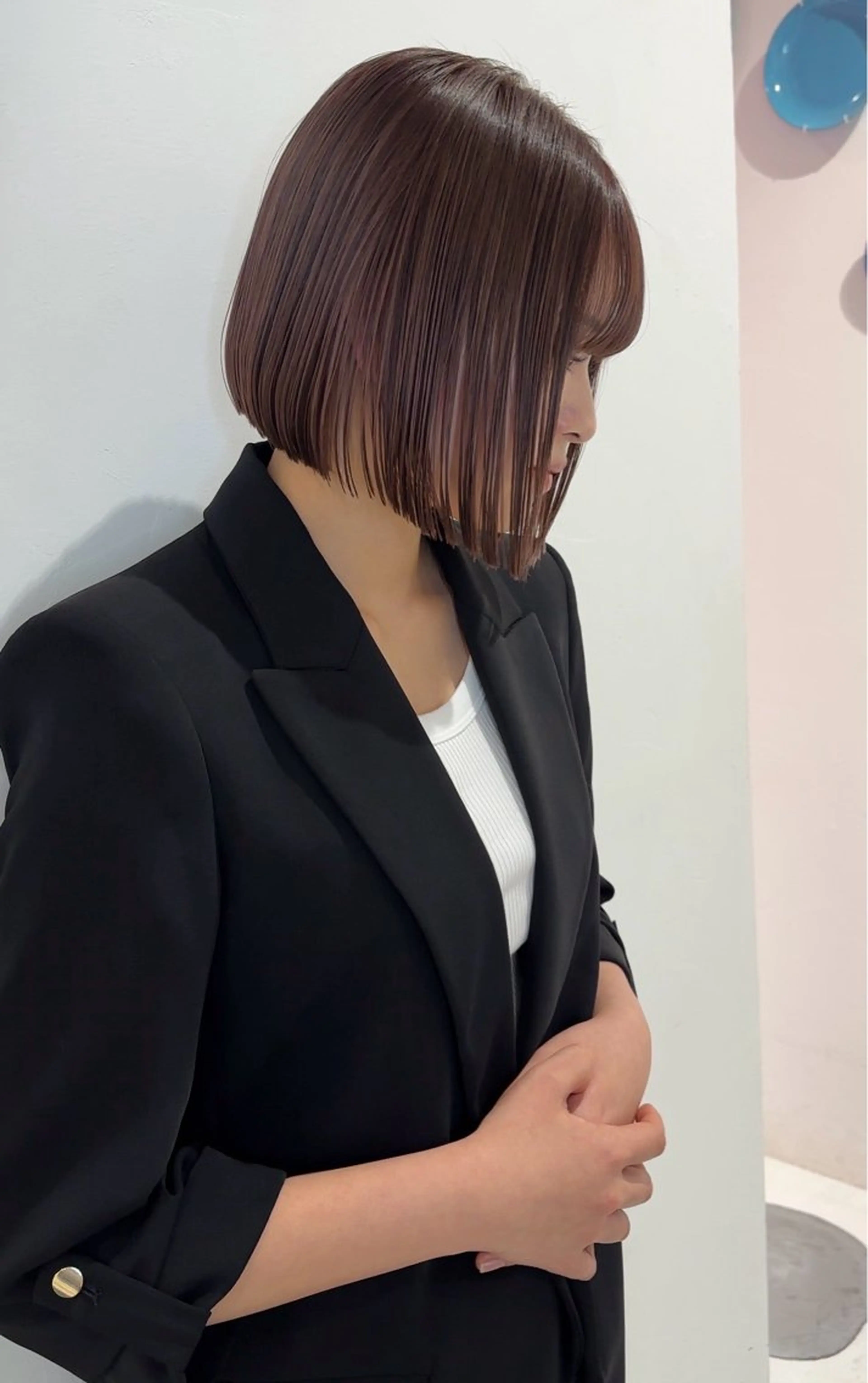 ショート ワンレンボブ ボブ FEMMEAREA☆ Amiのヘアスタイル