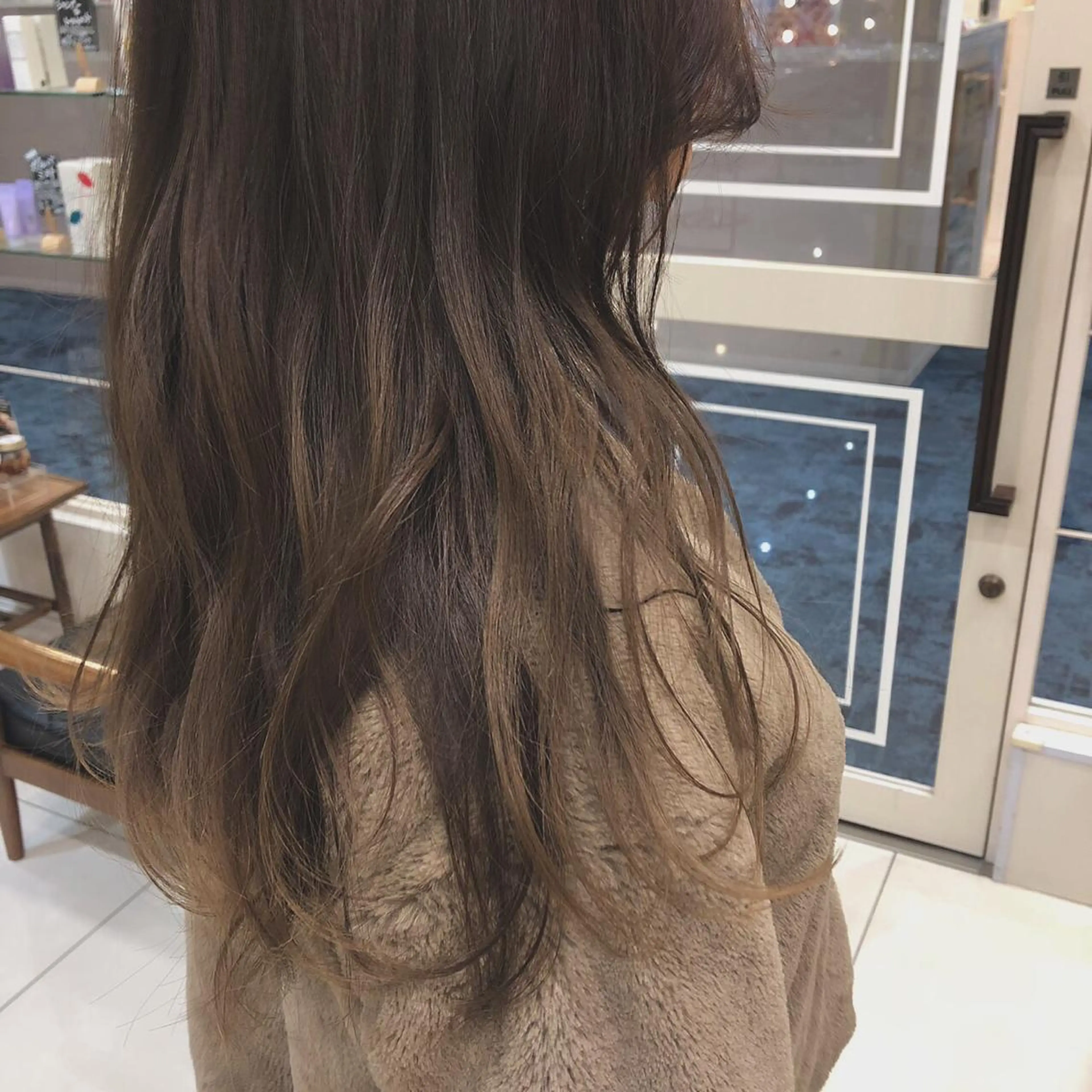 カラー ブラウンカラー 黒田瀬奈/ボブ まろやかベージュのヘアスタイル