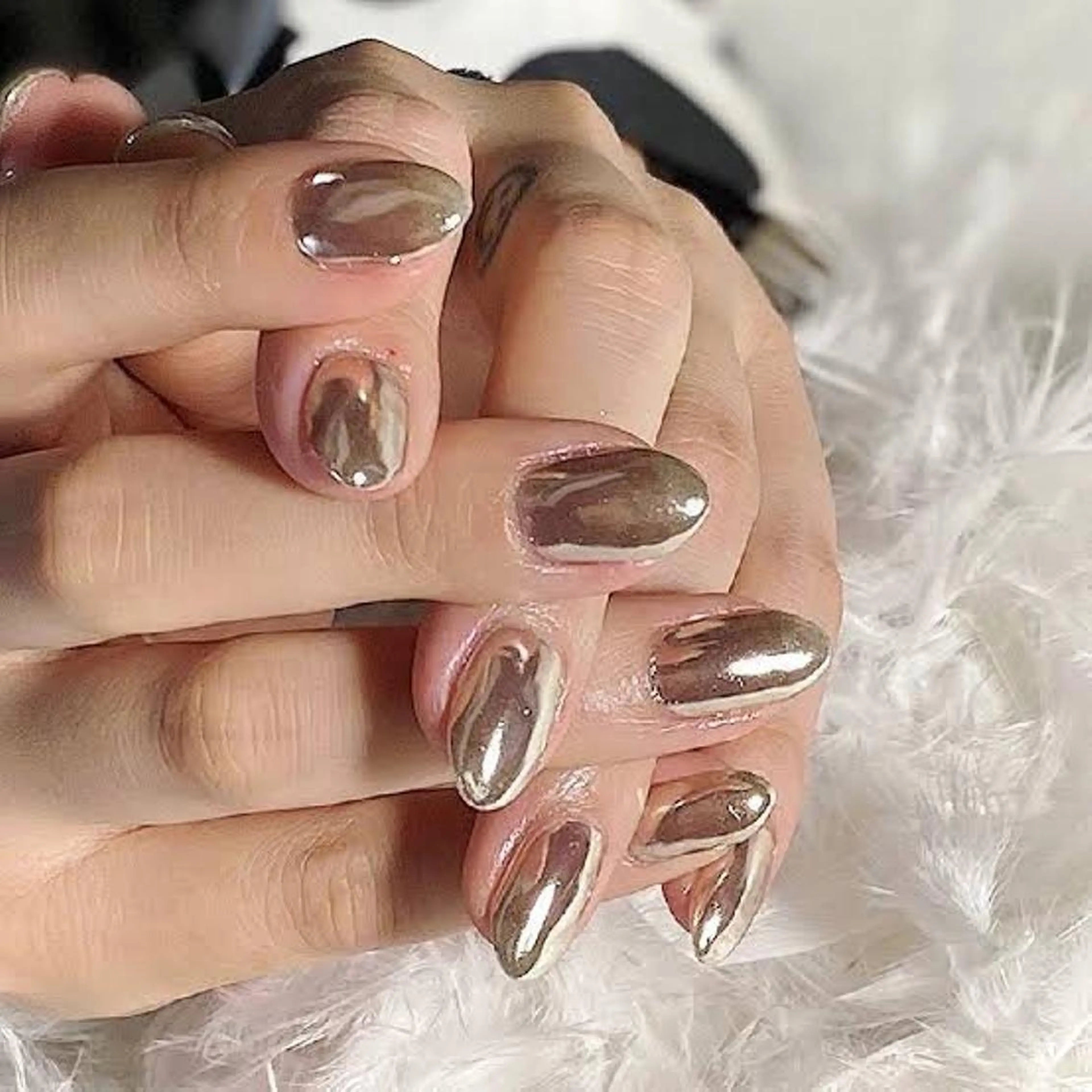 ミラーネイル💅ハンドの写真