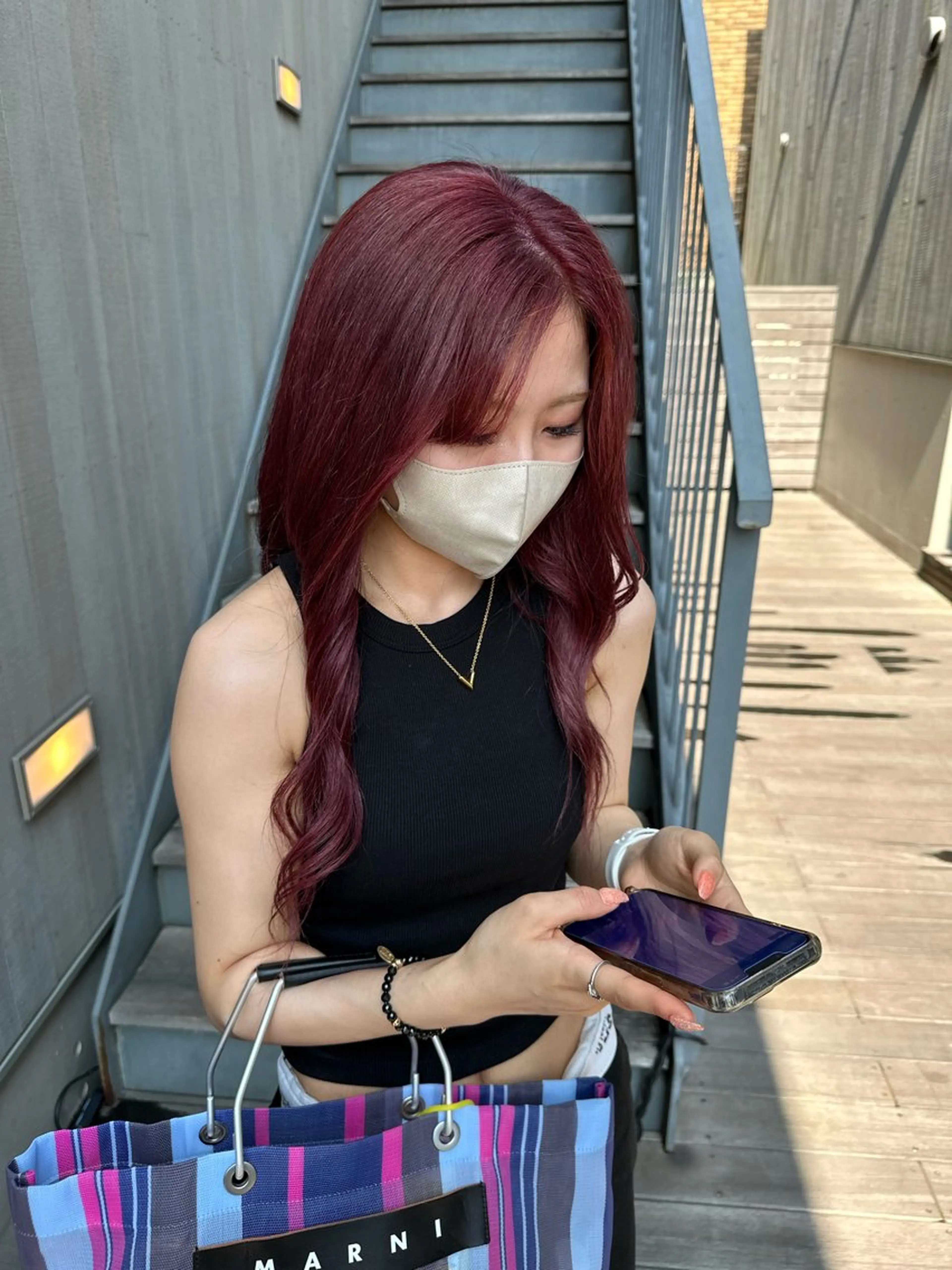 ロング カラー 似合わせレイヤー 海外風レイヤーmioのヘアスタイル