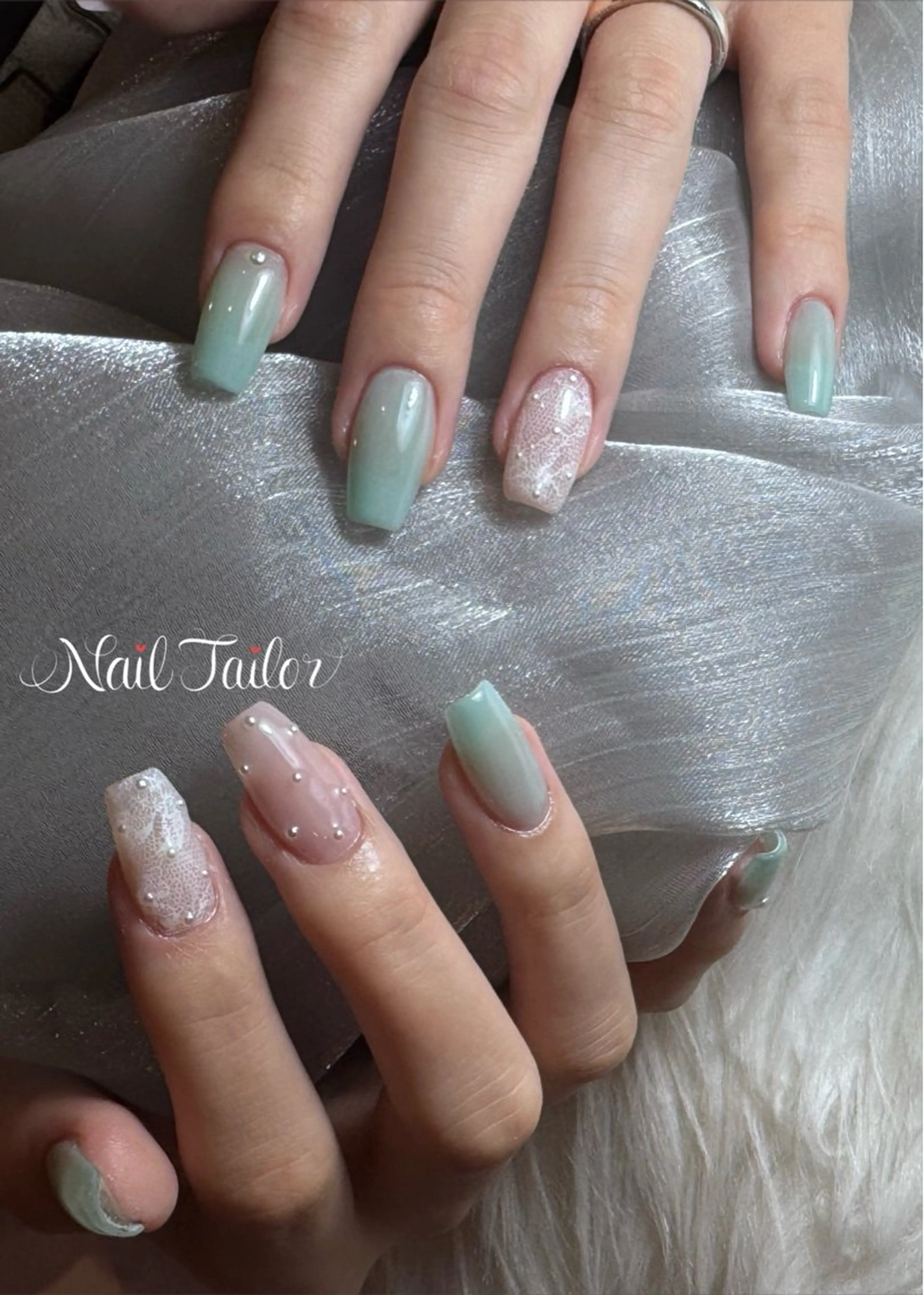 ネイル ドット レース ハンドネイル NailTailor ネイルテイラーのネイルデザイン