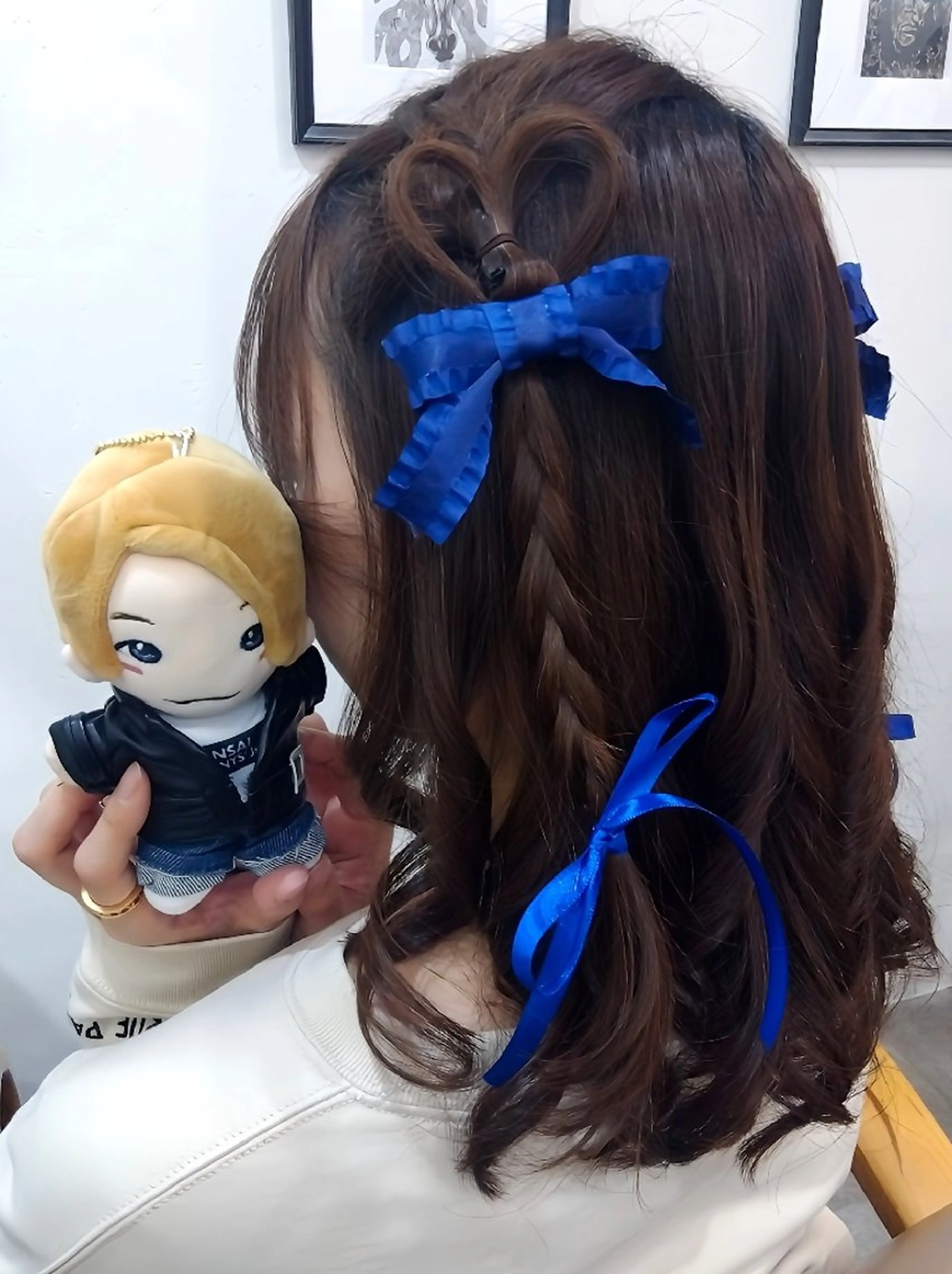 ヘアアレンジ セミロング ヘアセット❤️着付け Akaneのヘアスタイル