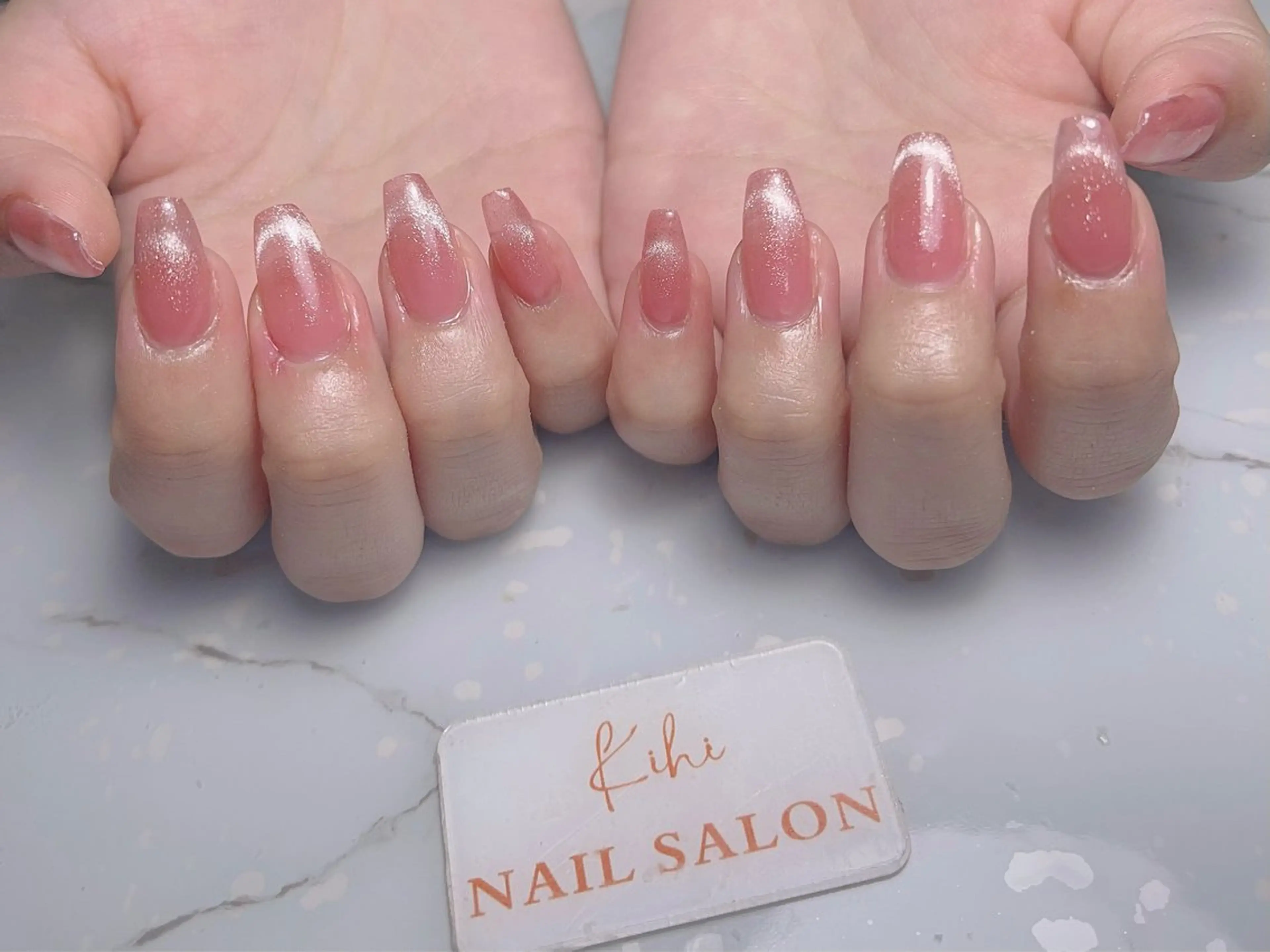 ネイル アートネイル フレンチネイル ジェルネイル グラデーション 韓国ネイル ハンドネイル 💕鈴木ユリ パラジェル/オフ無料のネイルデザイン