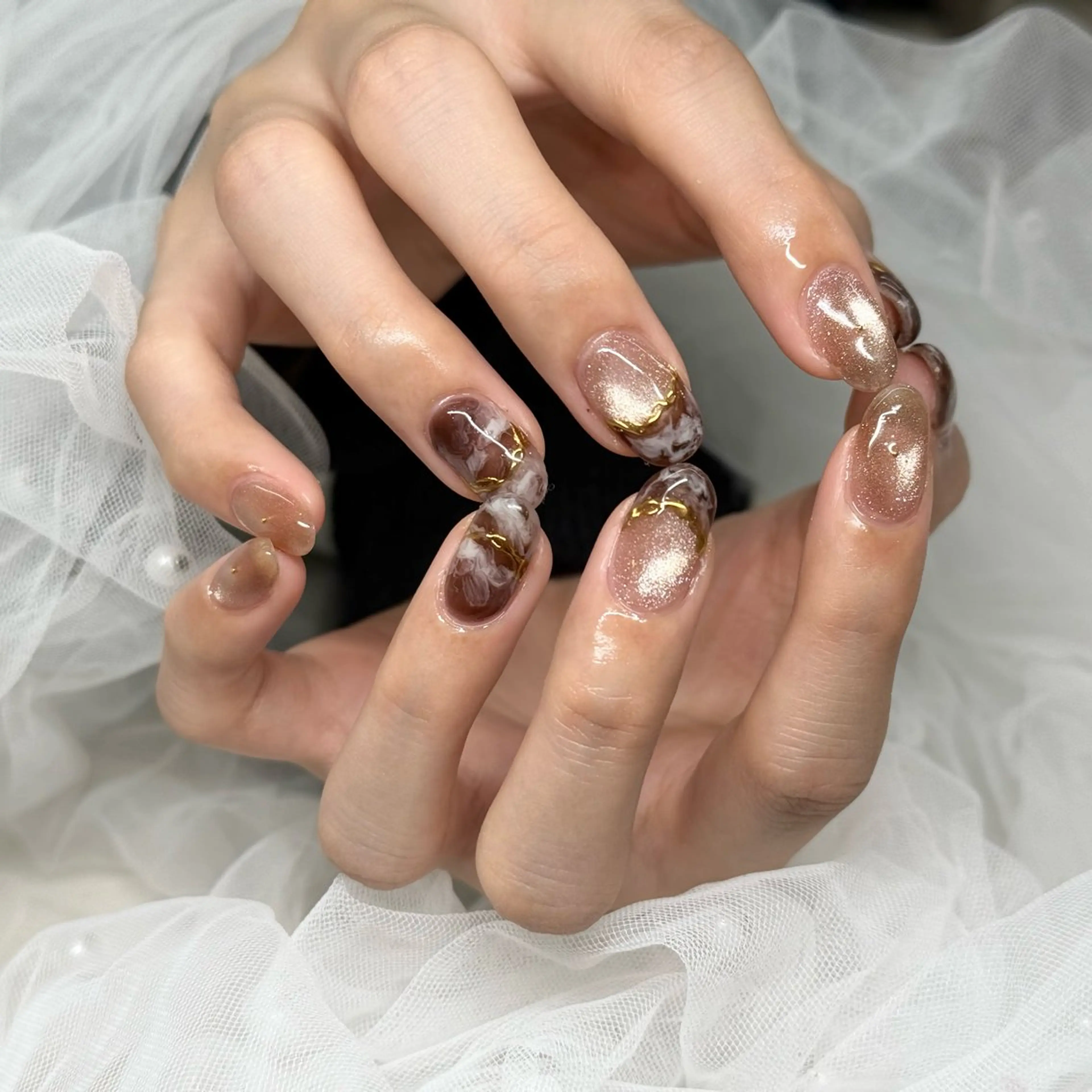 ネイル ニュアンスネイル salone Regina 【サローネ　レジーナ】所属・Regina Marinaのネイルデザイン