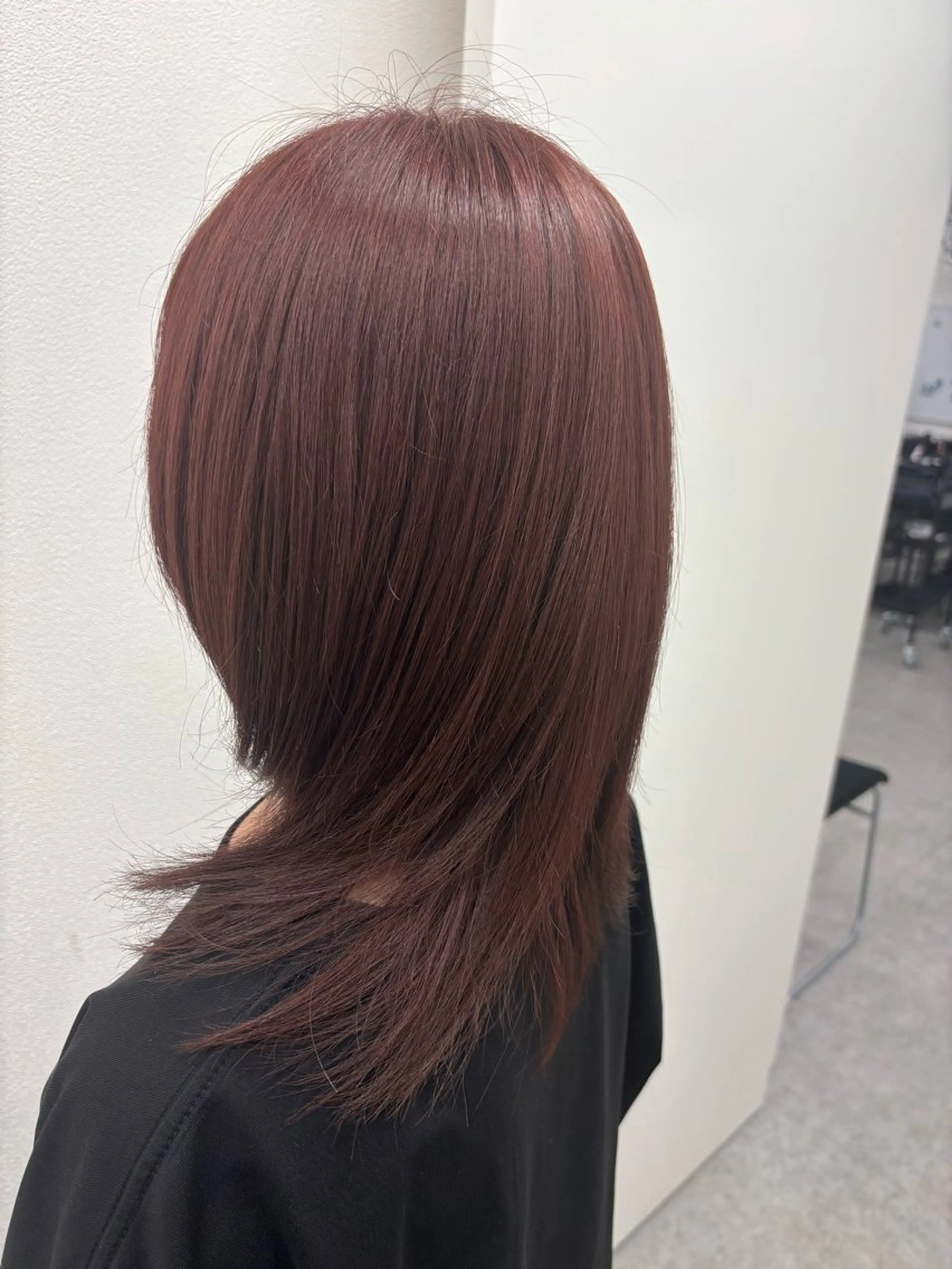 セミロング カラー ヘアカラー トリートメント 曲がる縮毛矯正✨️ パーマ🌀 晃哉‎のヘアスタイル