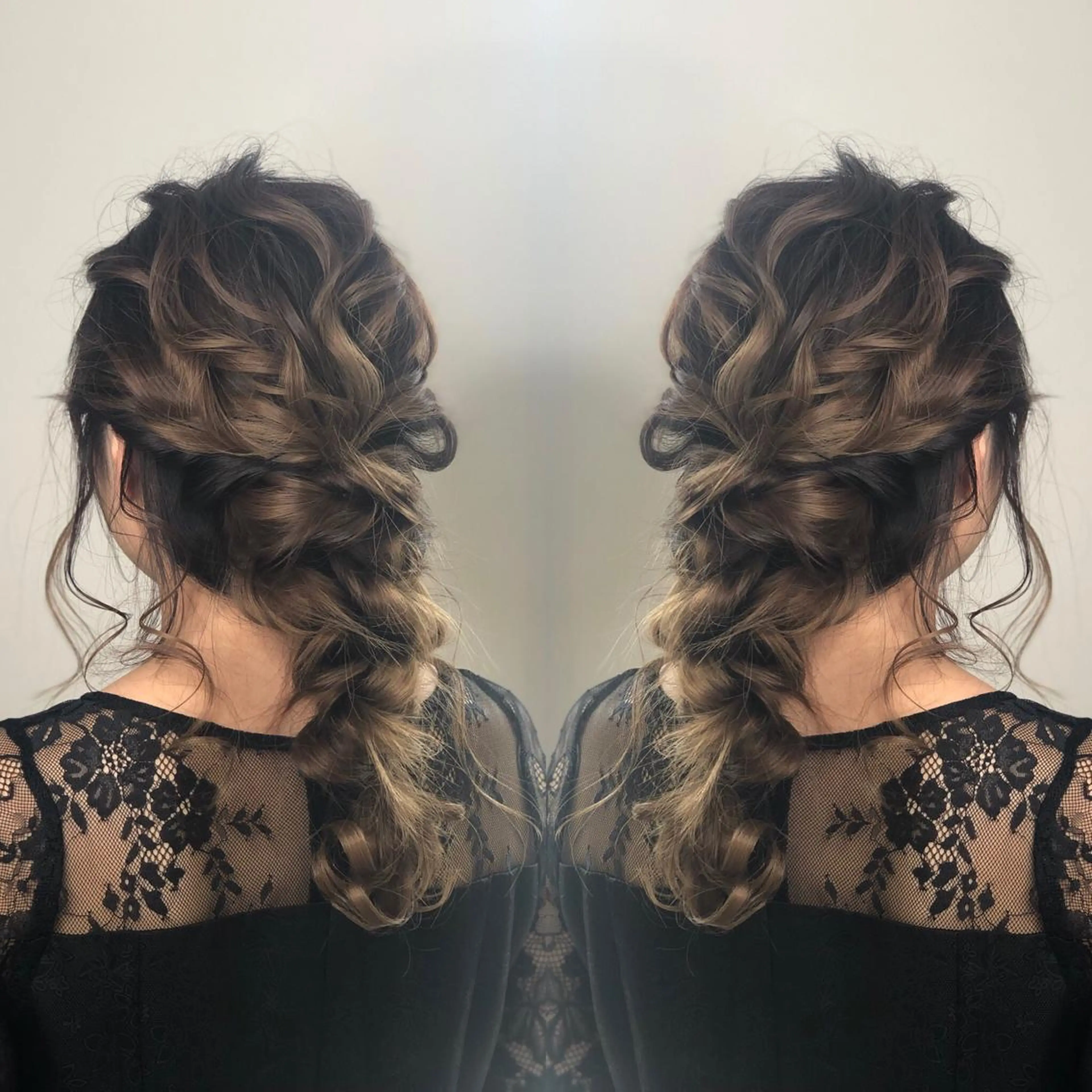 セミロング カラー ヘアアレンジ ブリーチカラー🌈 石垣翔太のヘアスタイル