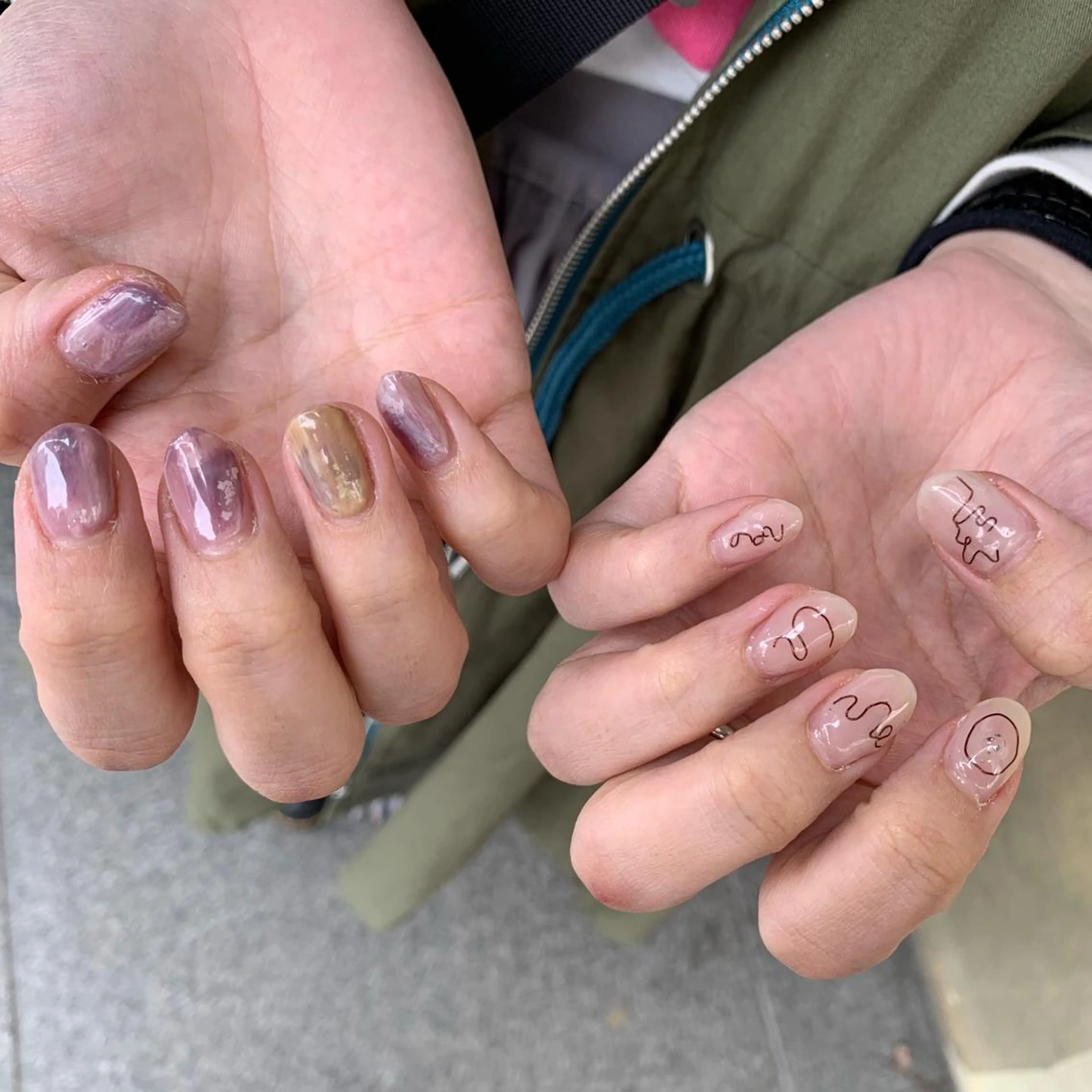 ネイル マツエク・マツパ ニュアンスネイル AMI ウルフパーマ/メンズのヘアスタイル