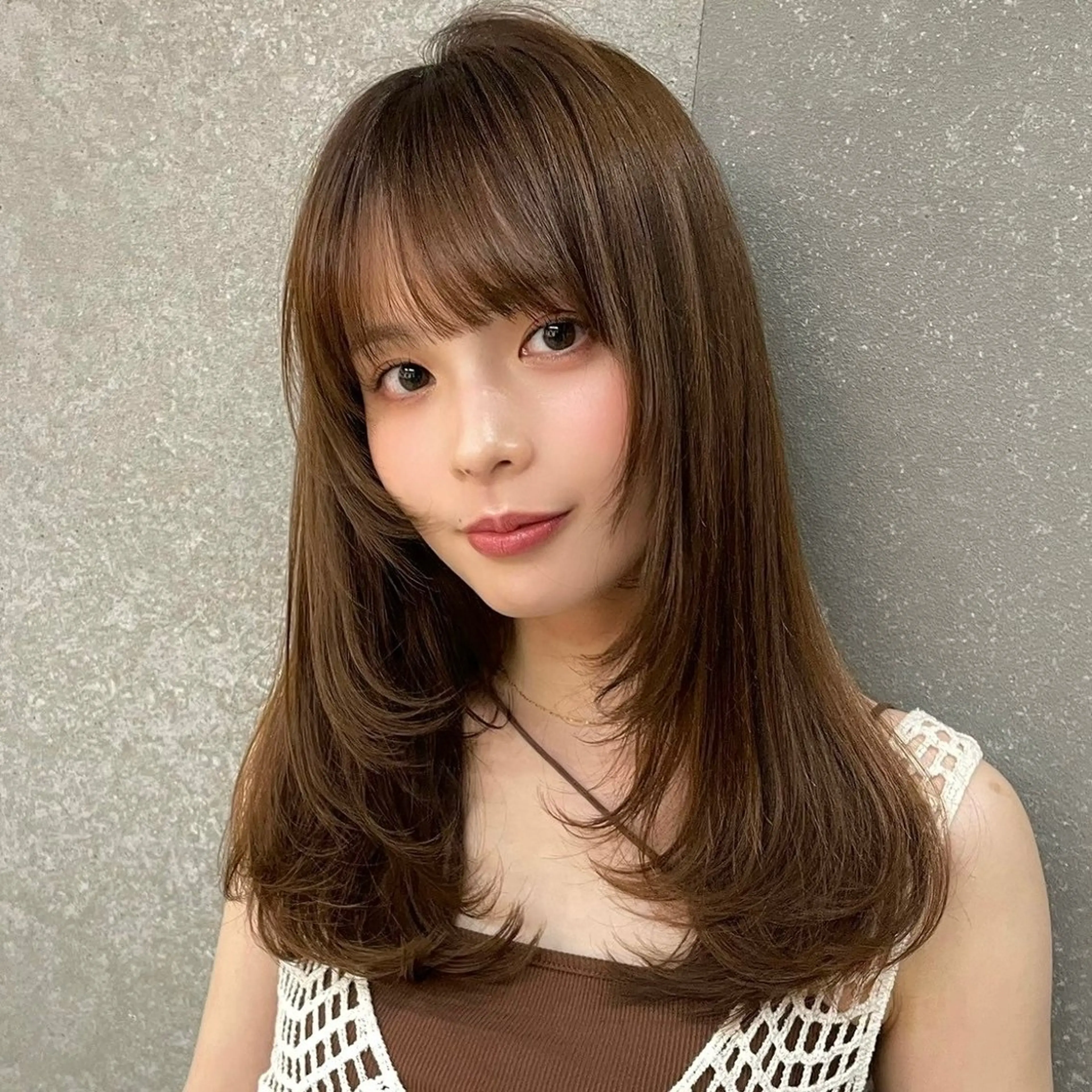 ミディアム 顔まわりレイヤー レイヤーカット 🎀𝑆𝐴𝑅𝐴 /レイヤーカット🎀のヘアスタイル