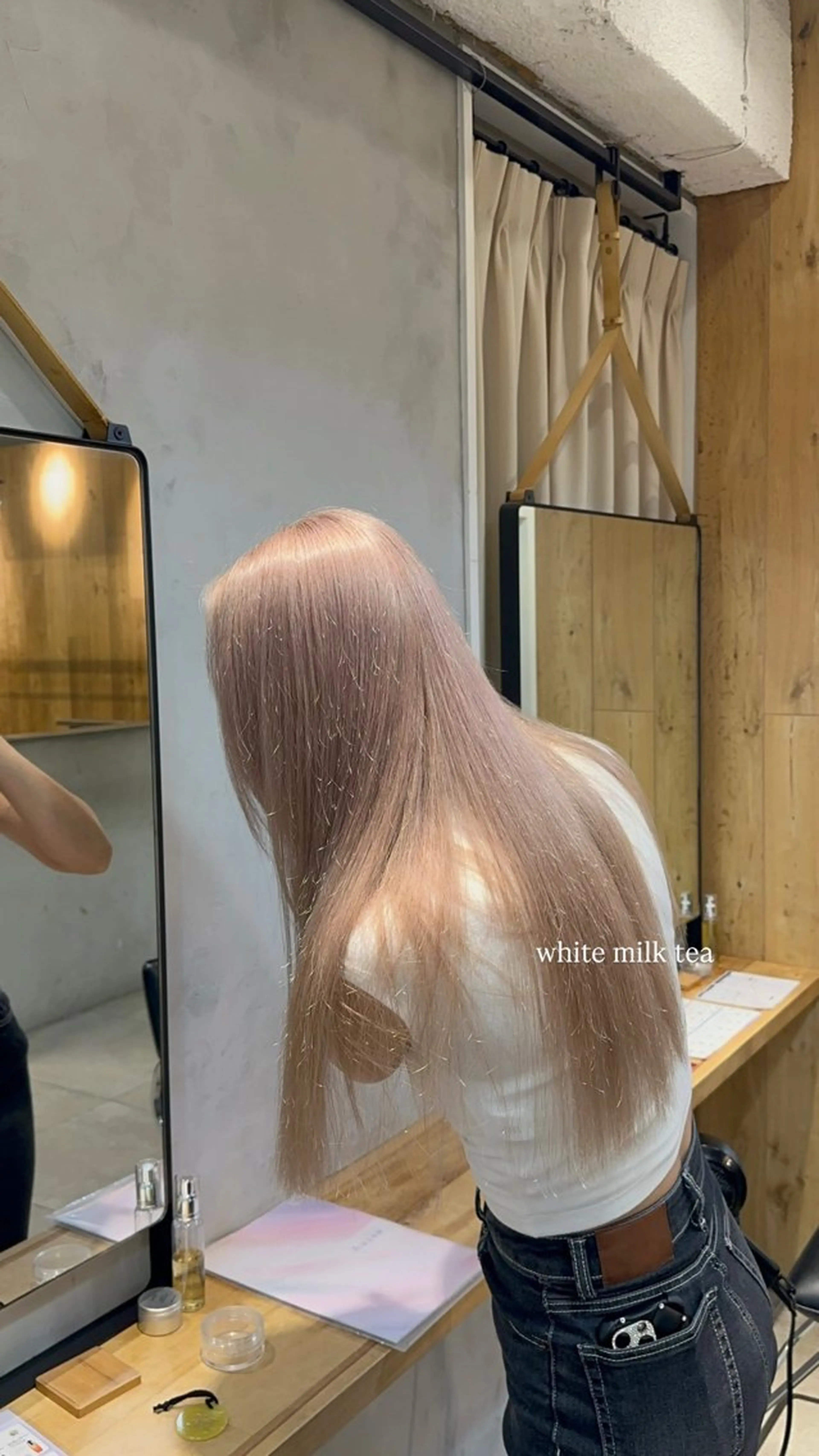 【ミニモ学割🉐】cut+w color(ブリーチ込み)+quick treatment🪐の写真