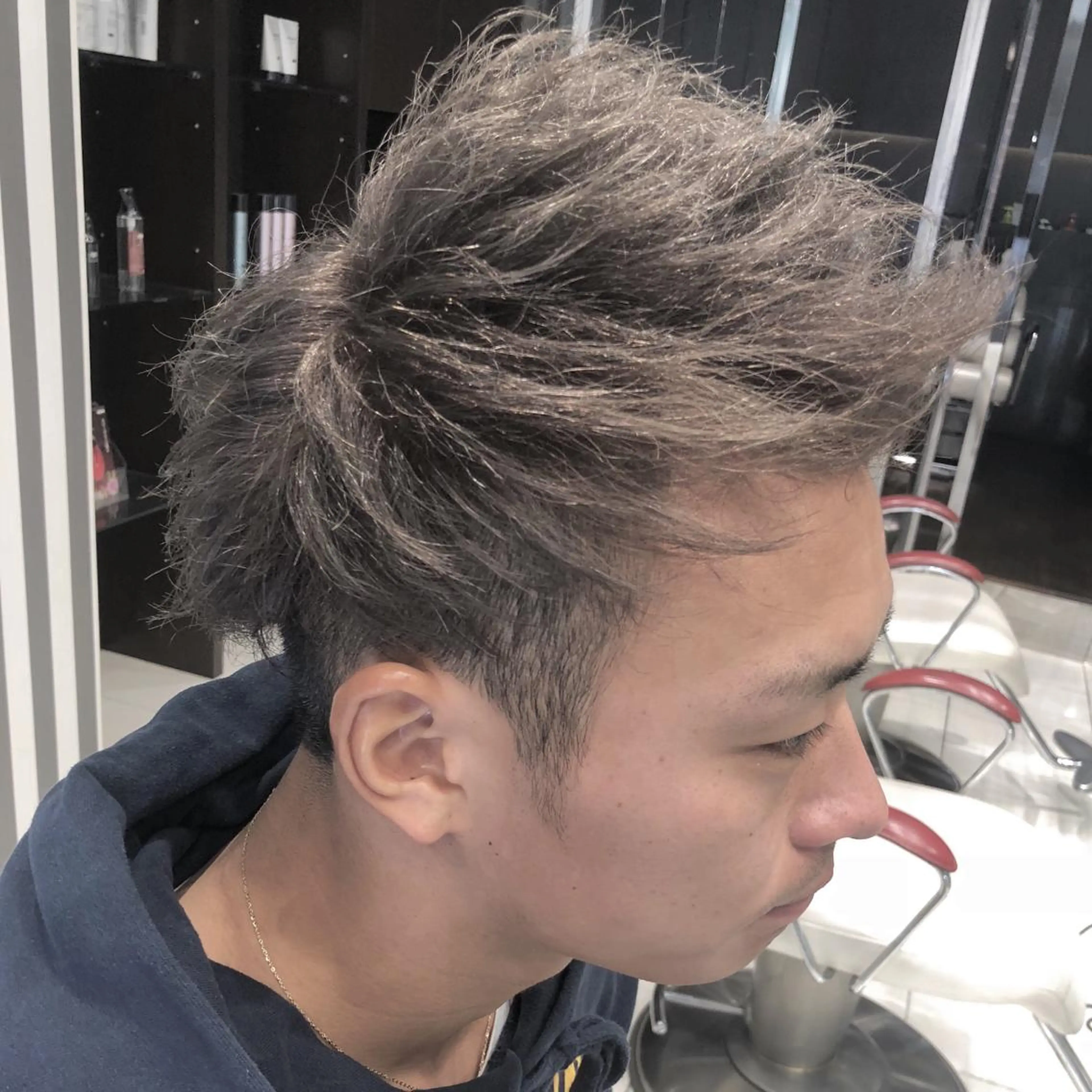 ショート カラー メンズ カット ヘッドスパ Lumiere 鈴木翔平のヘアスタイル