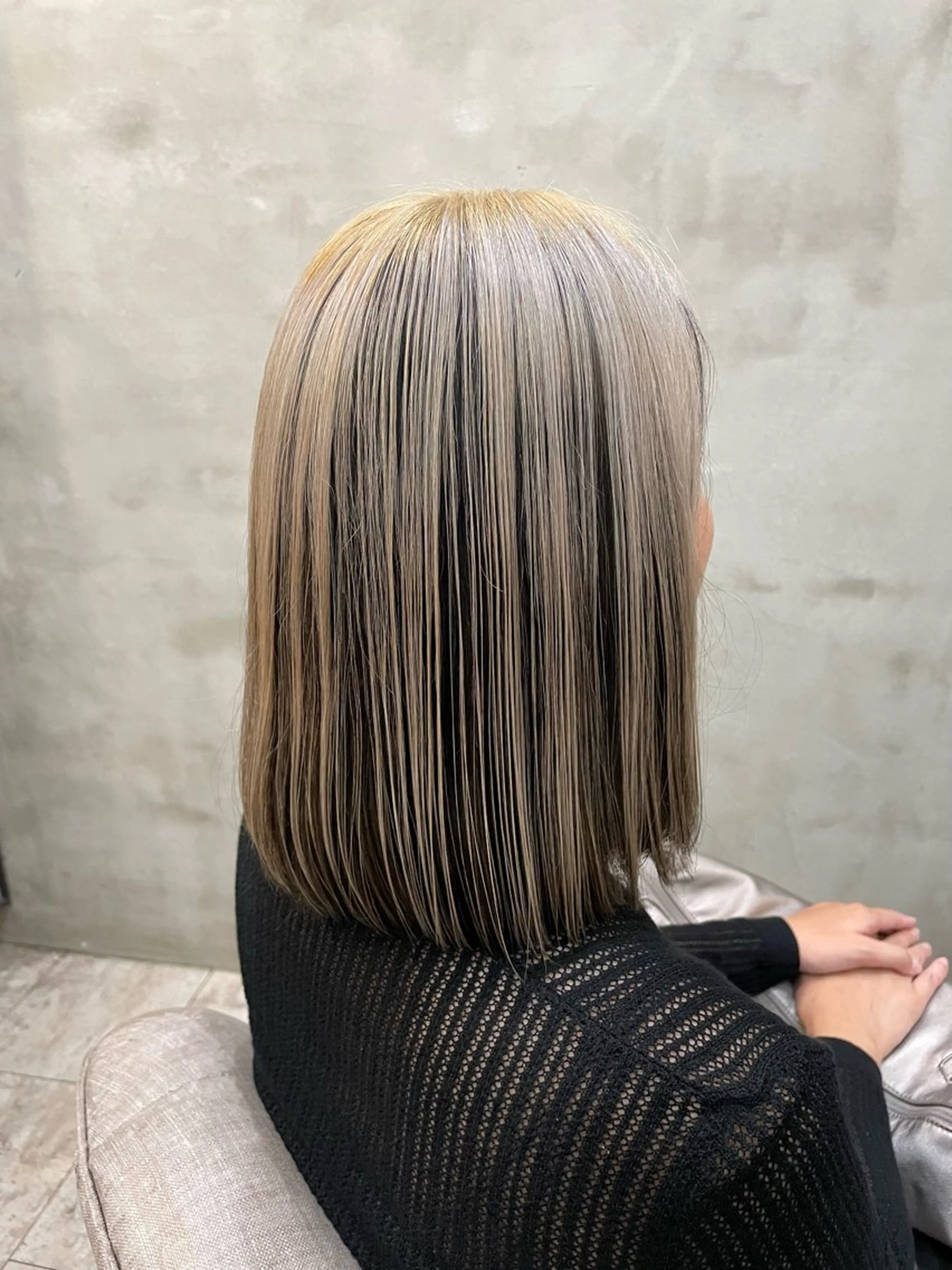 ミディアム ヘアカラー トリートメント 【ピンク/韓国ヘア/ ヘアセット】亜海のヘアスタイル