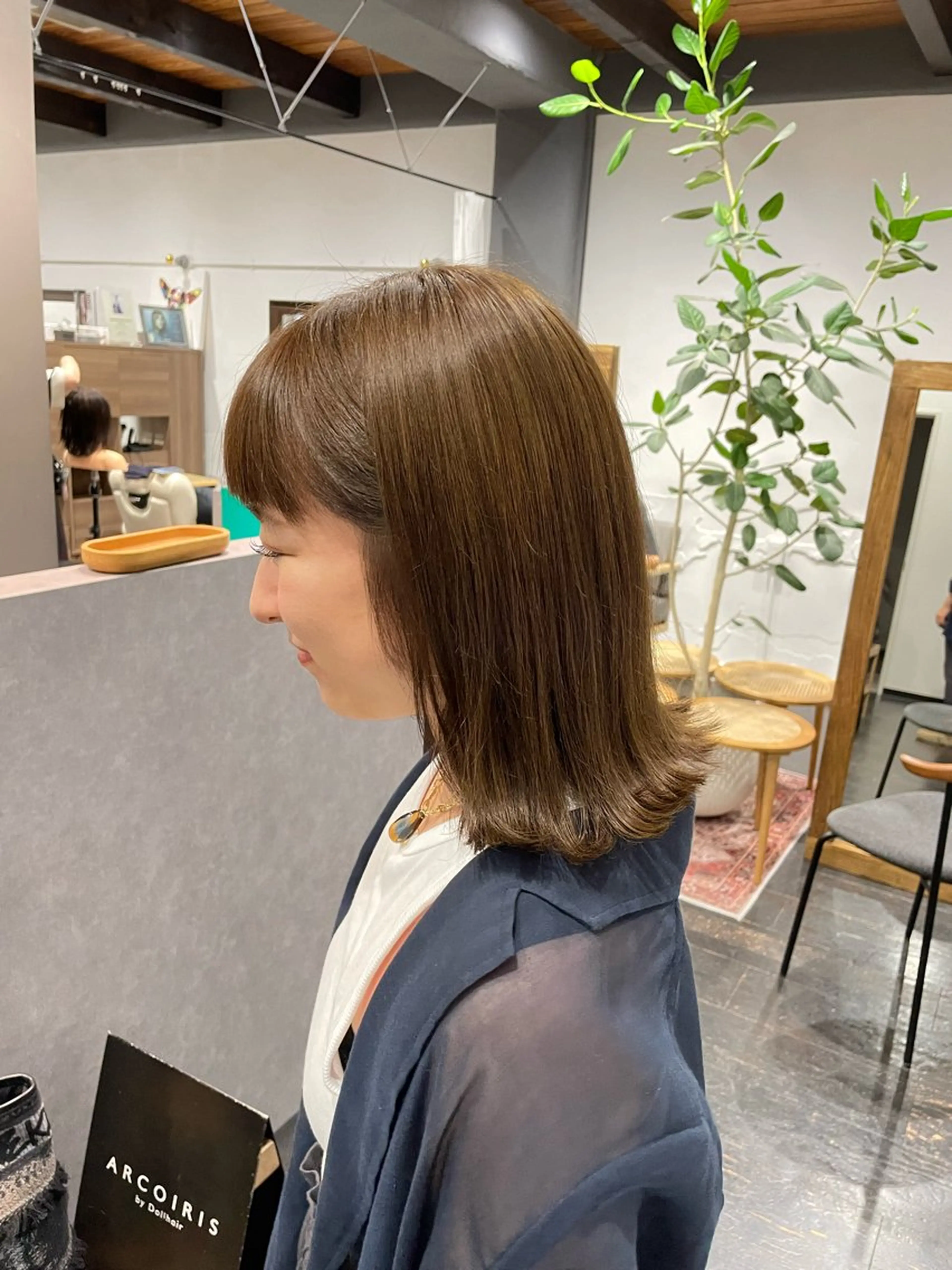 セミロング 稲本麻衣 【韓国ヘア】のヘアスタイル