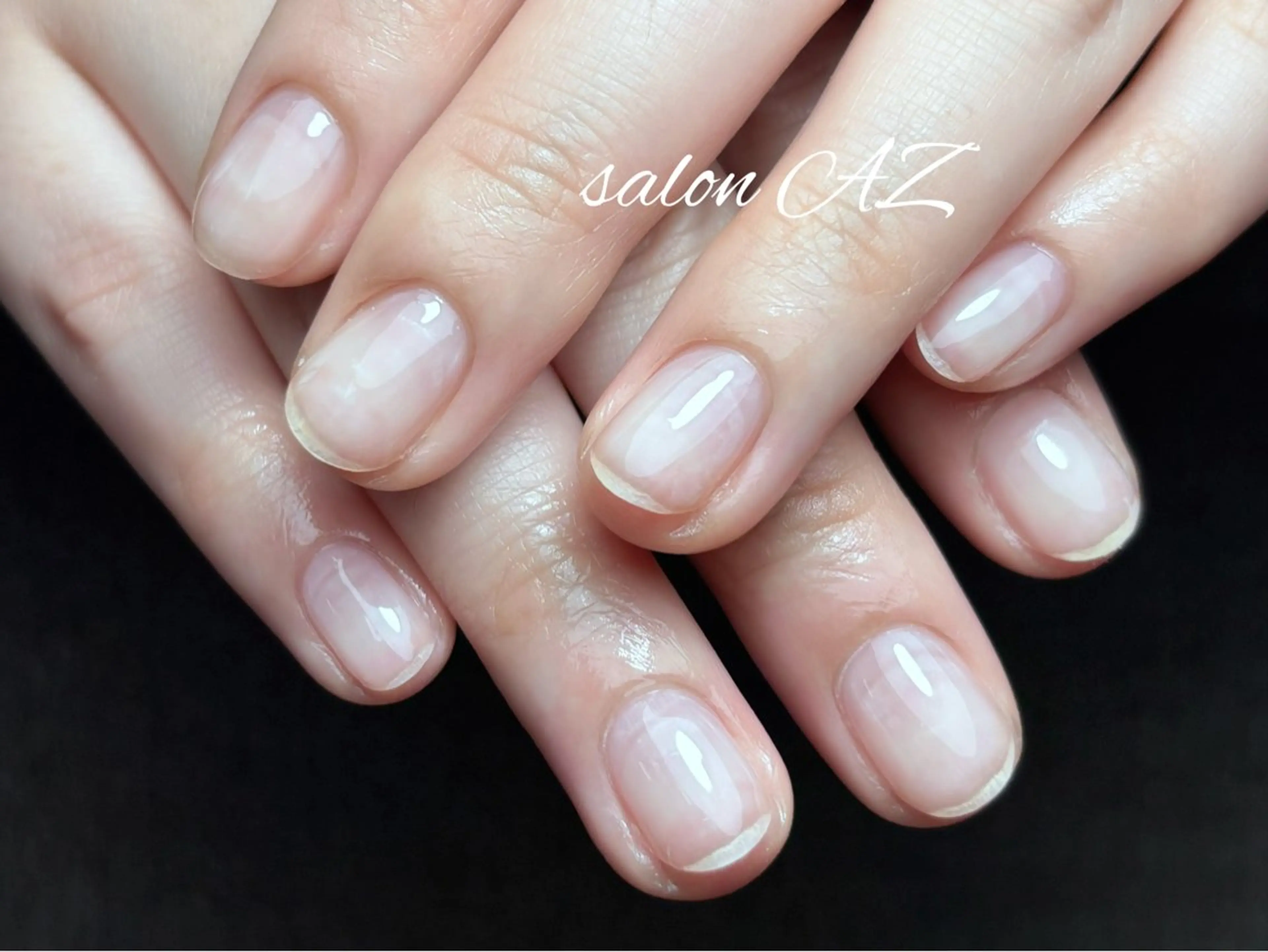 ネイル クリアネイル オフィスネイル ハンドネイル salon AZのネイルデザイン