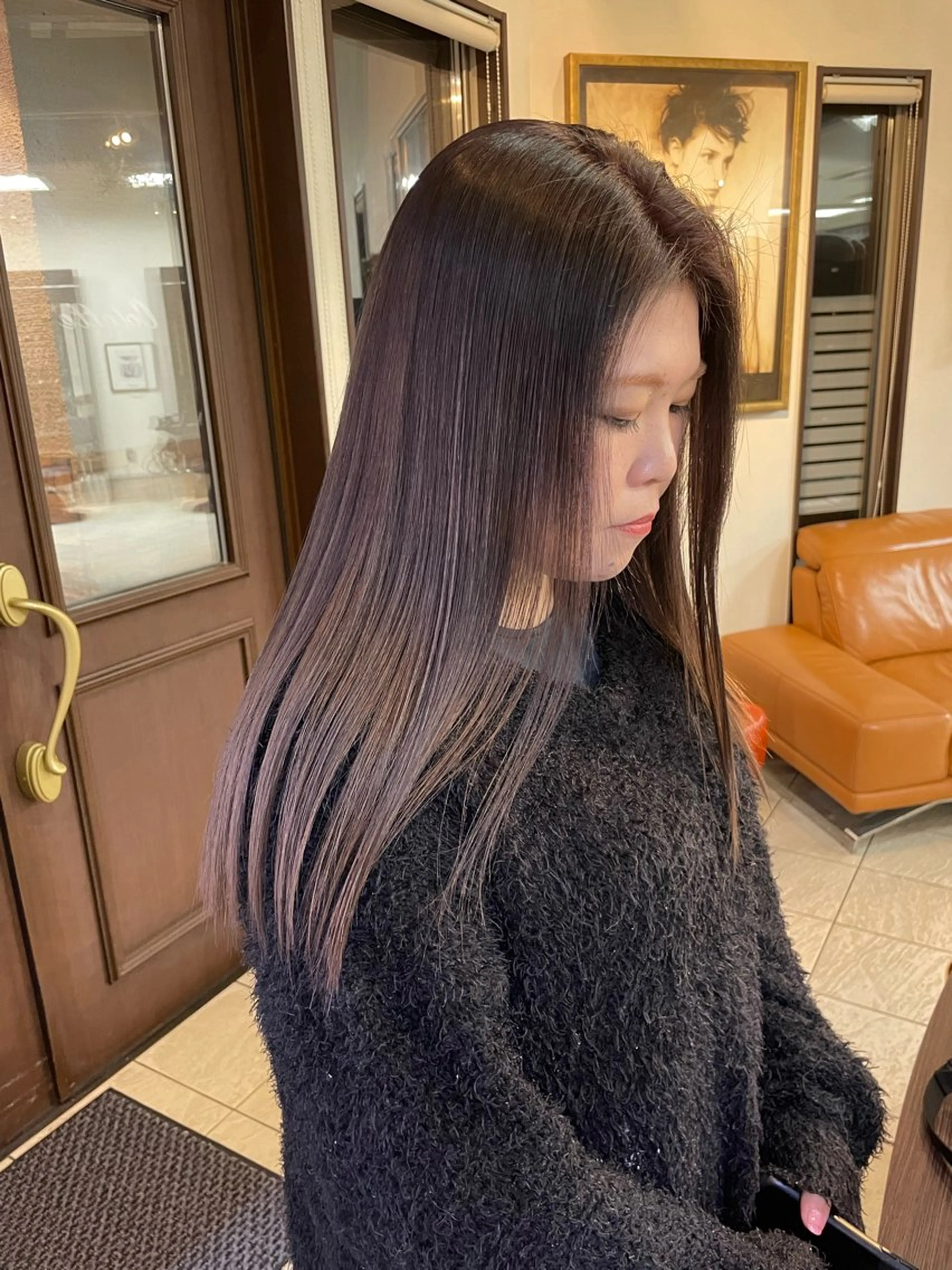 セミロング カラー カット ヘアカラー コレットヘアー 田中アヤノのヘアスタイル