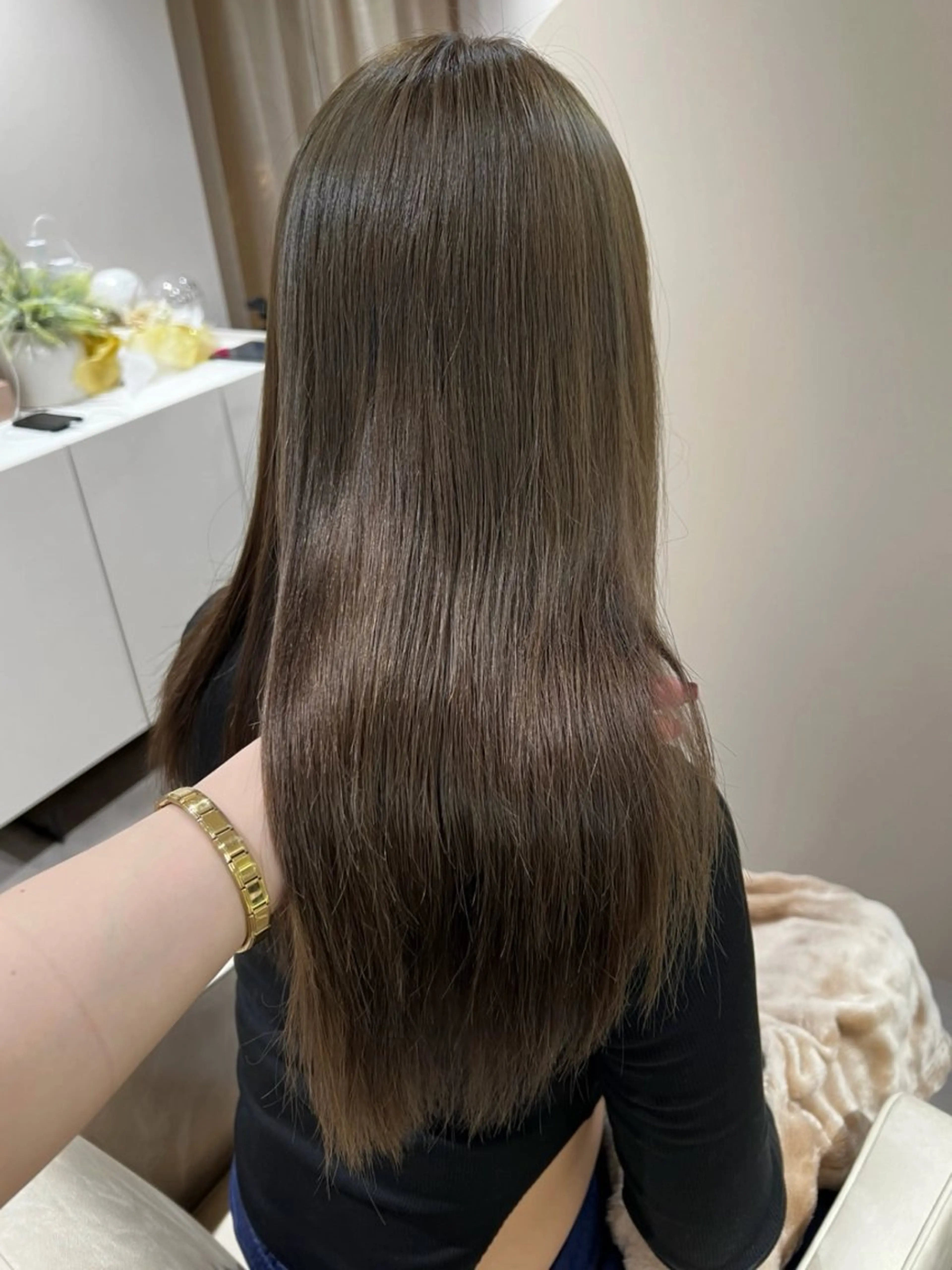 ロング カラー ヘアカラー トリートメント lane HAIR 千聖🦅🖤のヘアスタイル