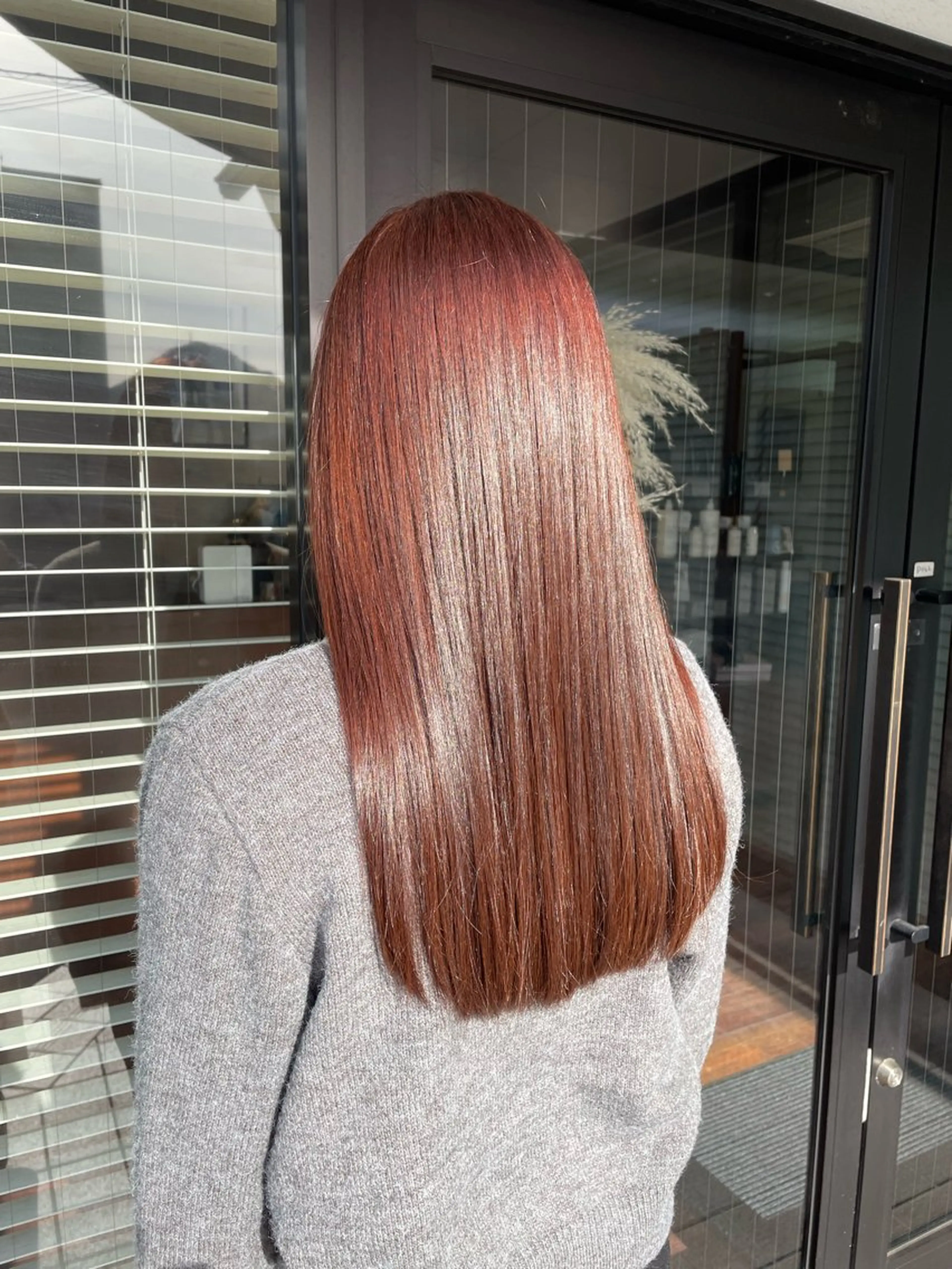 ロング カラー ブラウンカラー ピンクカラー ピンクブラウン ヘアカラー トリートメント コバヤシ カオンのヘアスタイル