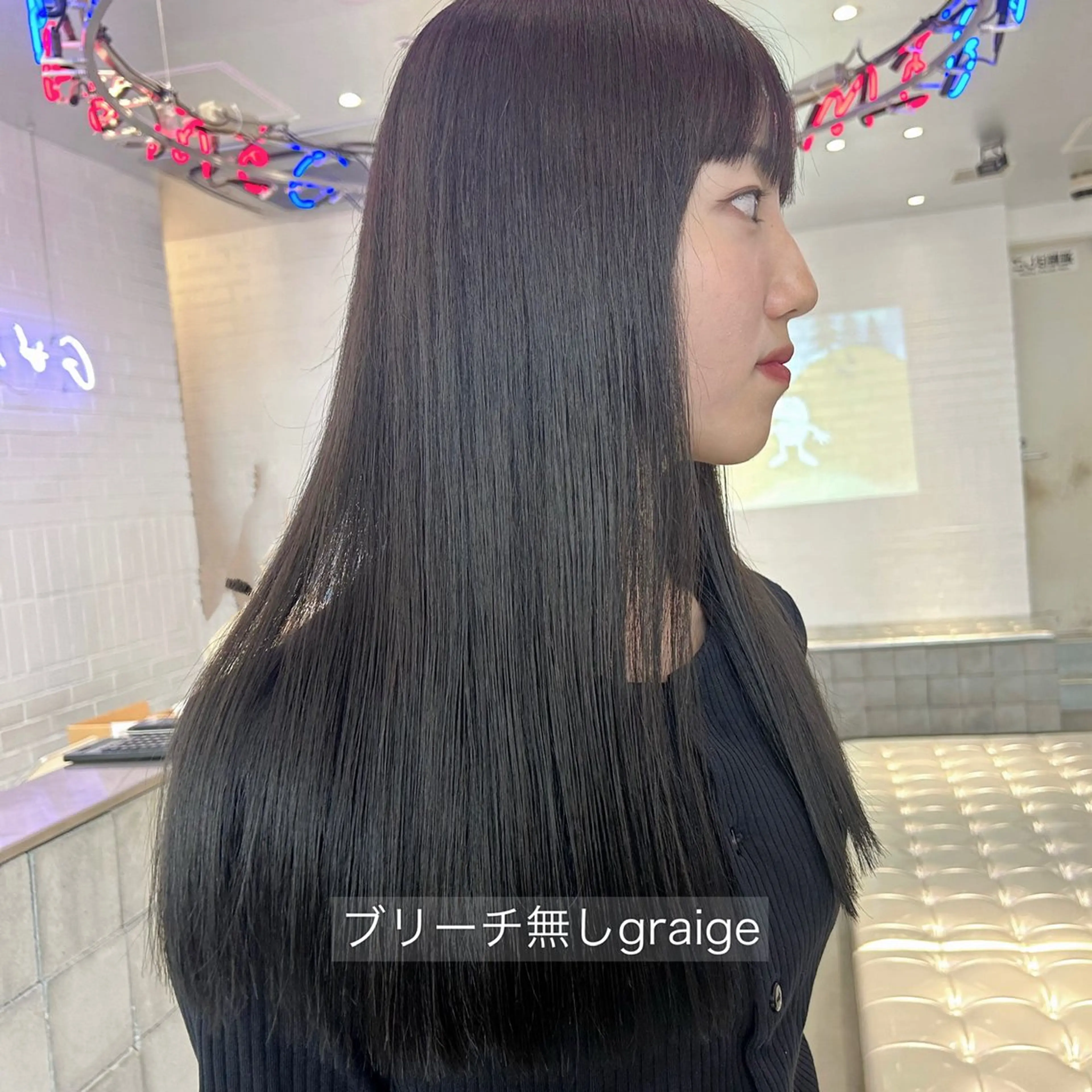 ロング カラー ブリーチ グレージュ 垢抜け/透け感 カラー🪞moekaのヘアスタイル