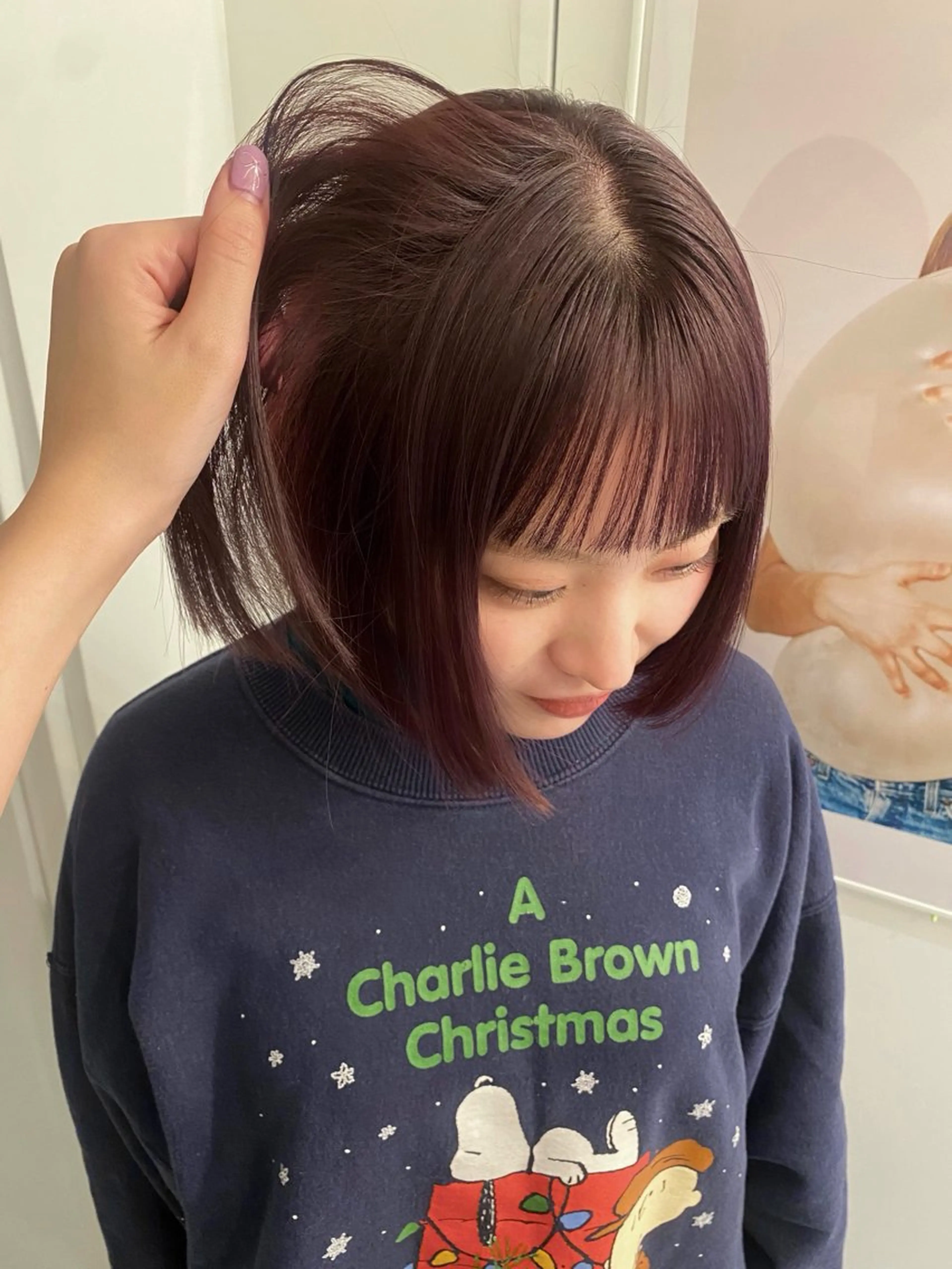 カラー ヘアカラー riria/ボブ /透明感カラー🎀のヘアスタイル