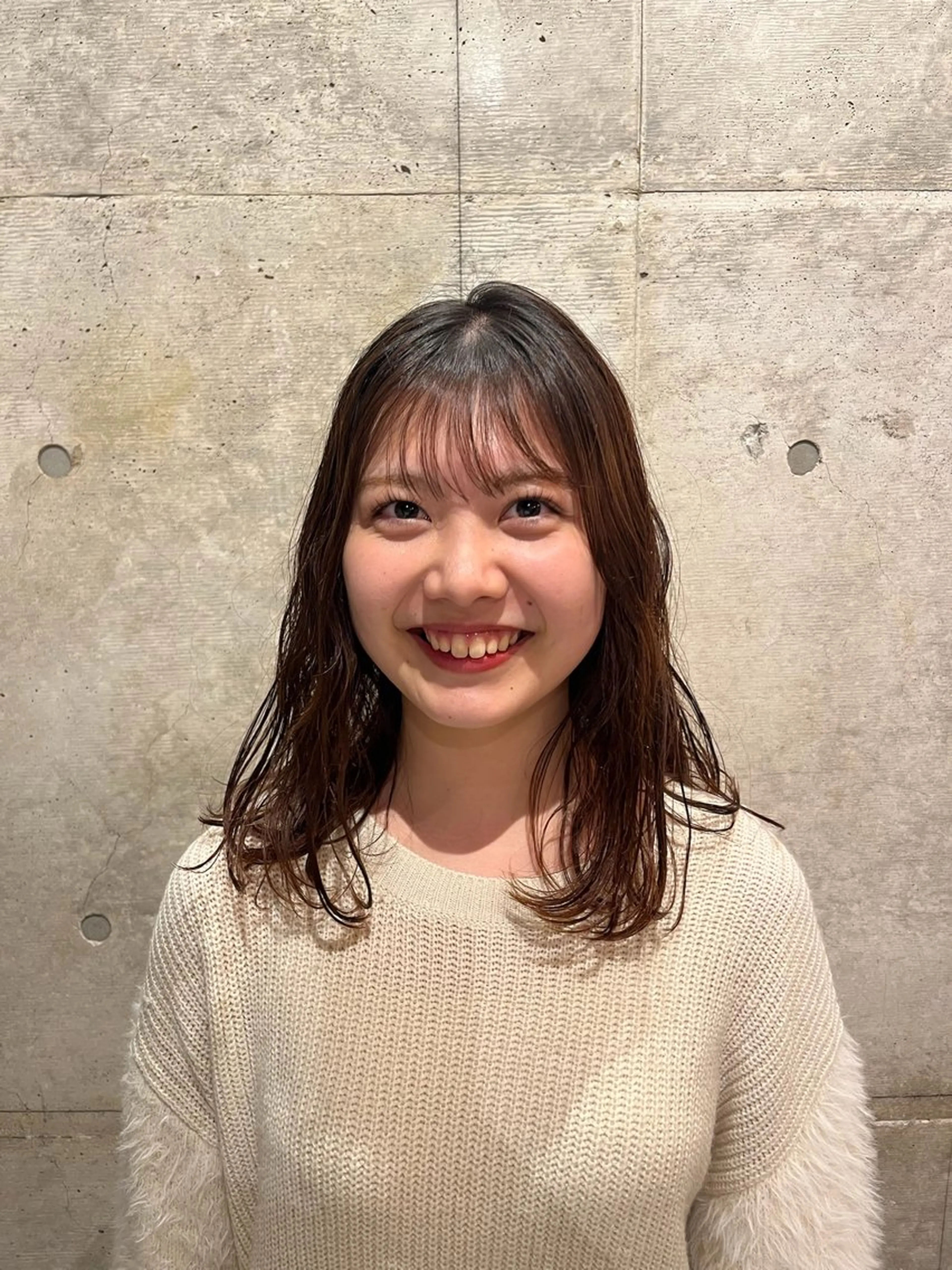 セミロング パーマ セミロングパーマ パーマ «料金🆓カット モデル»キリ🌿のヘアスタイル