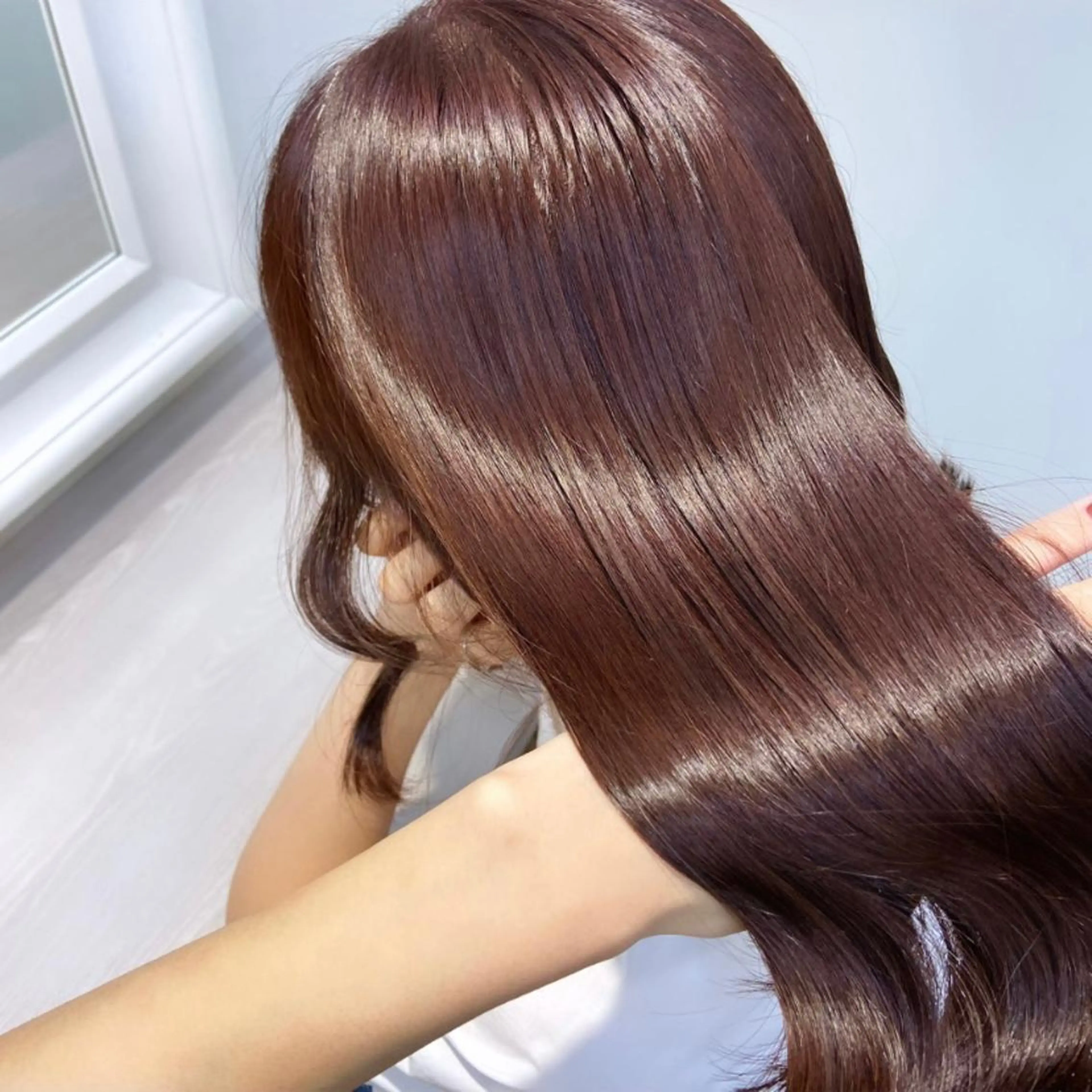 セミロング カラー ベージュカラー ブリーチ ケアブリーチ 透明感カラー ダブルカラー mai 🎀 / ガーリーヘア ♡のヘアスタイル