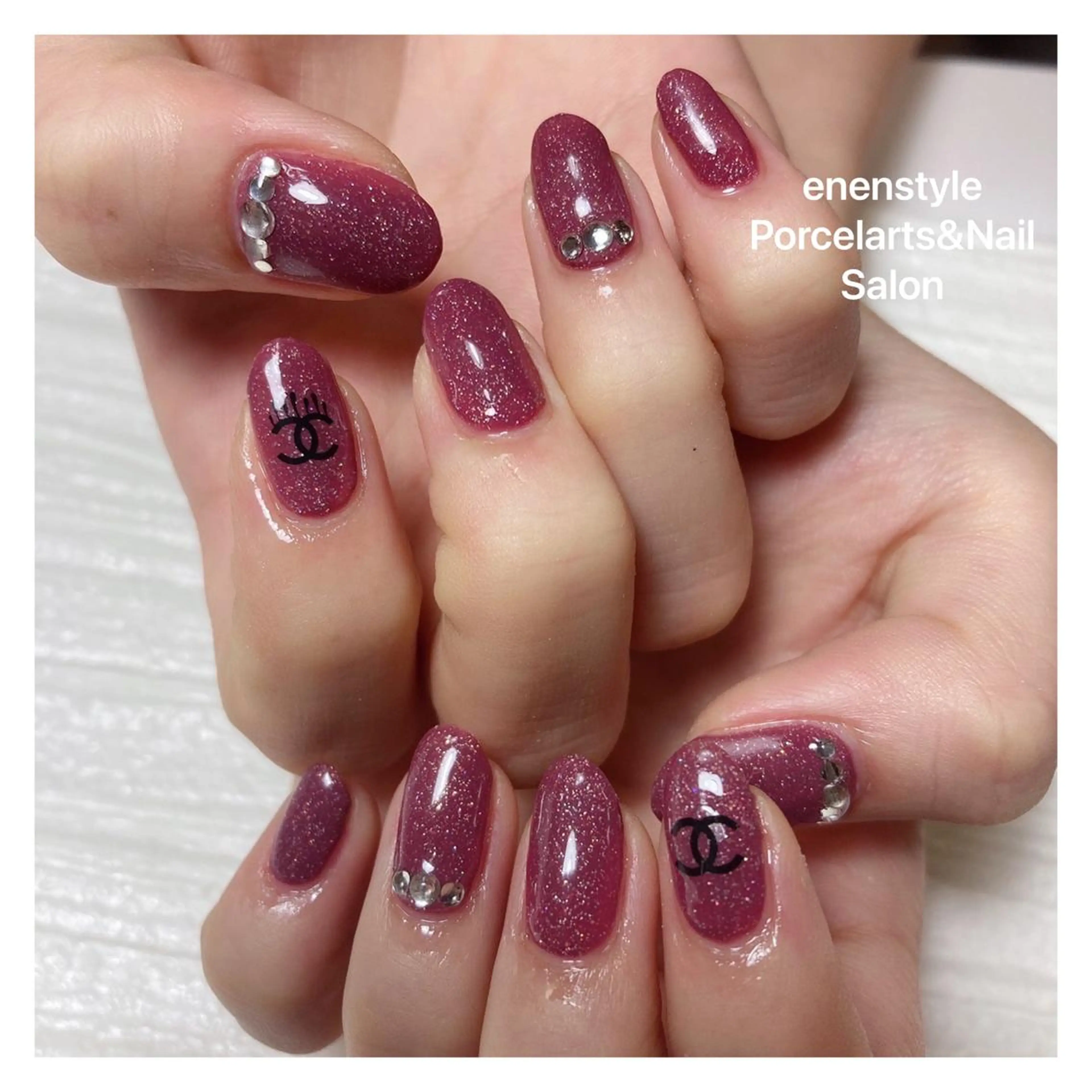 ミディアム ネイル ハンドネイル 👑enen style👑のネイルデザイン